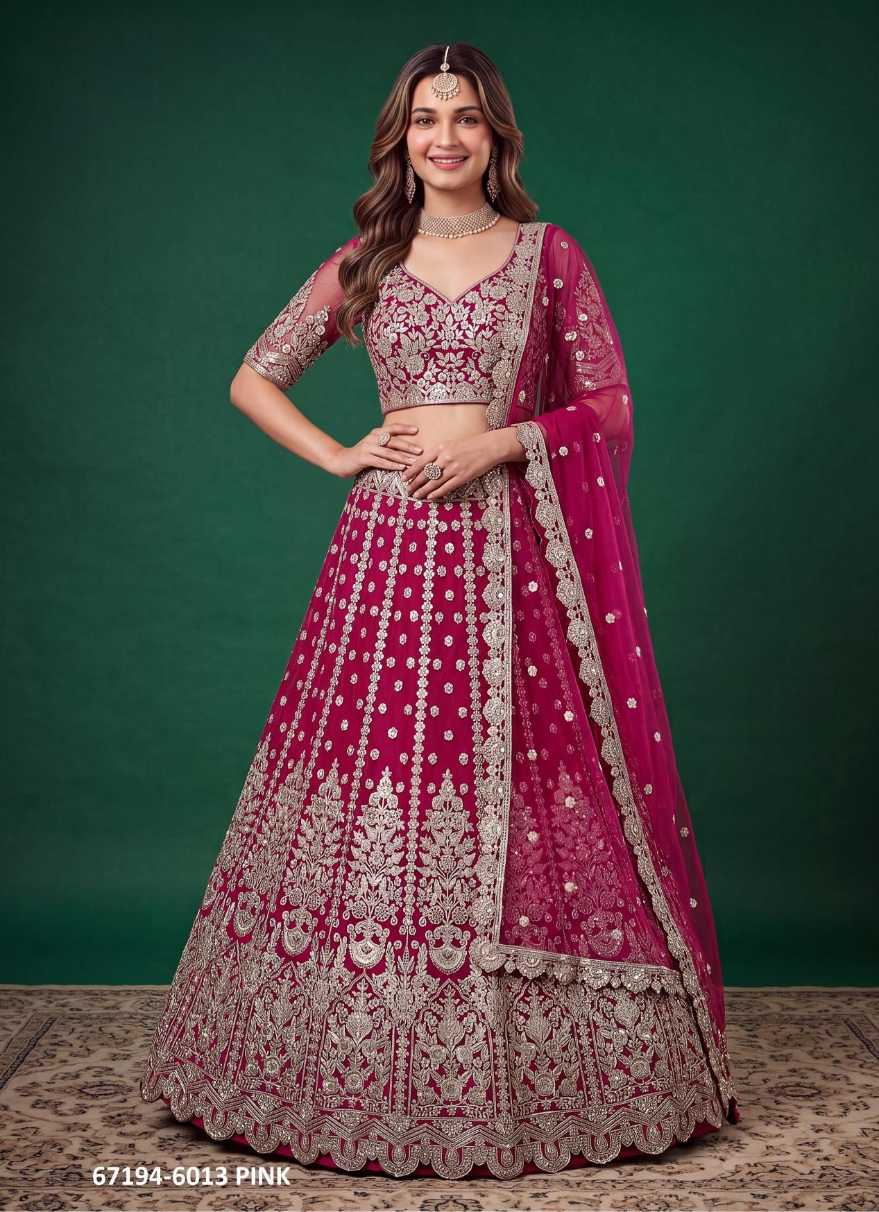 VOLUME 37 - Catalog # 67194 (Set of 6 Semi-Stitched Lehengas) VOLUME 37 - Catalog # 67194 (Set of 6 Semi-Stitched Lehengas)
