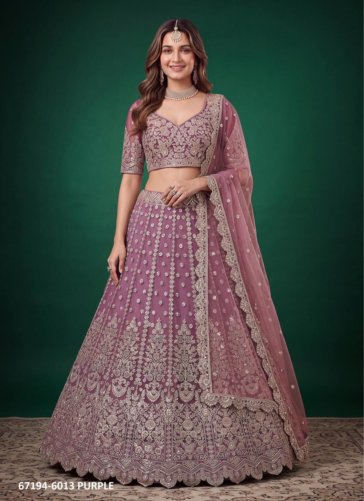 VOLUME 37 - Catalog # 67194 (Set of 6 Semi-Stitched Lehengas) VOLUME 37 - Catalog # 67194 (Set of 6 Semi-Stitched Lehengas)