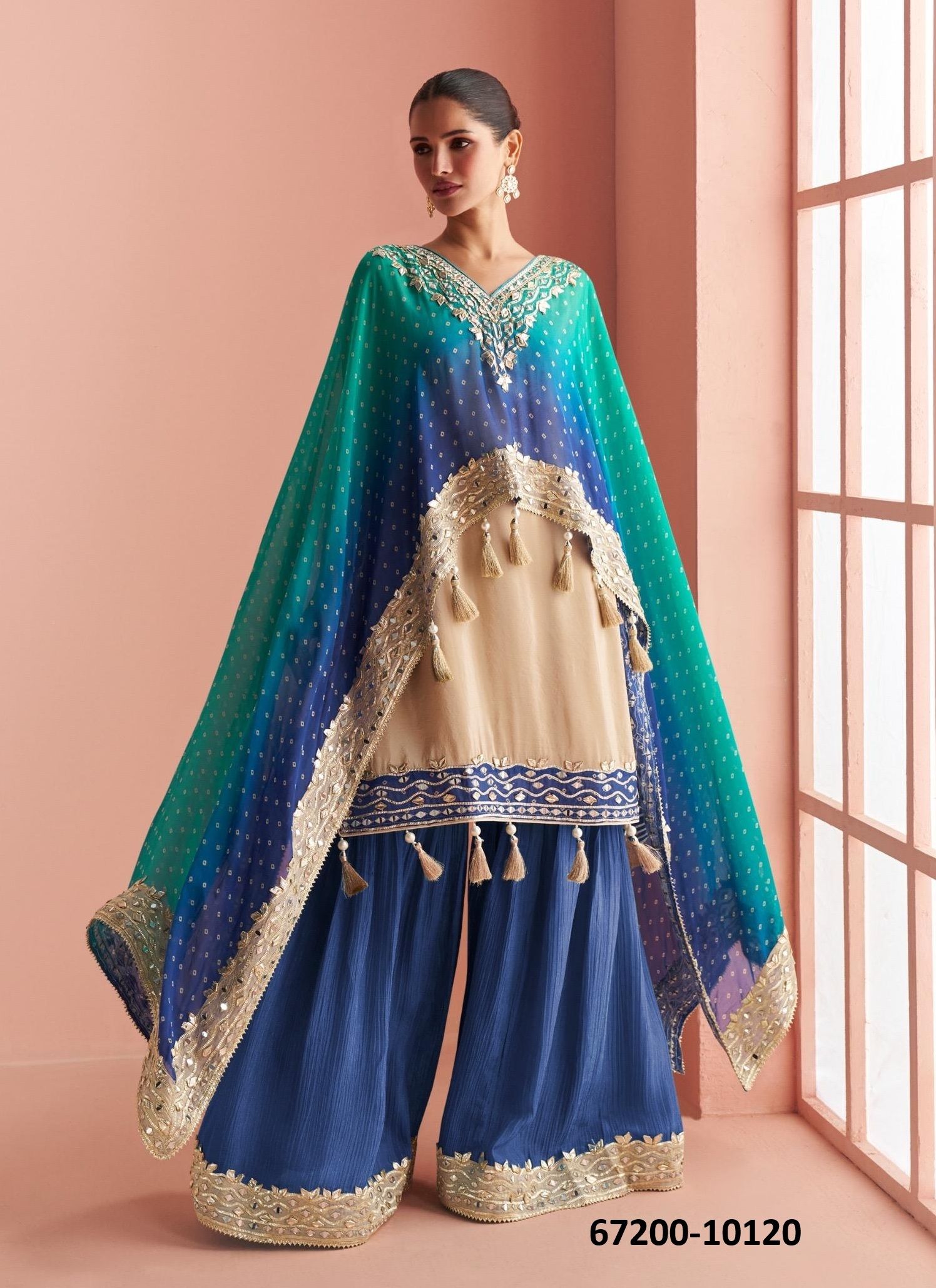 KAVERI - Catalog # 67200 (Set of 2 Indo-Western Outfits) KAVERI - Catalog # 67200 (Set of 2 Indo-Western Outfits)
