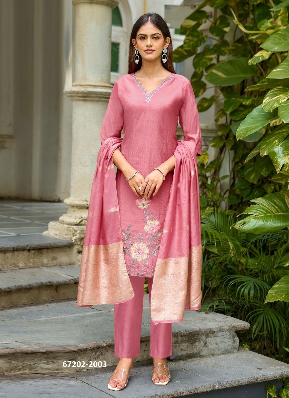 HEER 2 - Catalog # 67202 (Set of 8 Readymade Salwar Suits) HEER 2 - Catalog # 67202 (Set of 8 Readymade Salwar Suits)