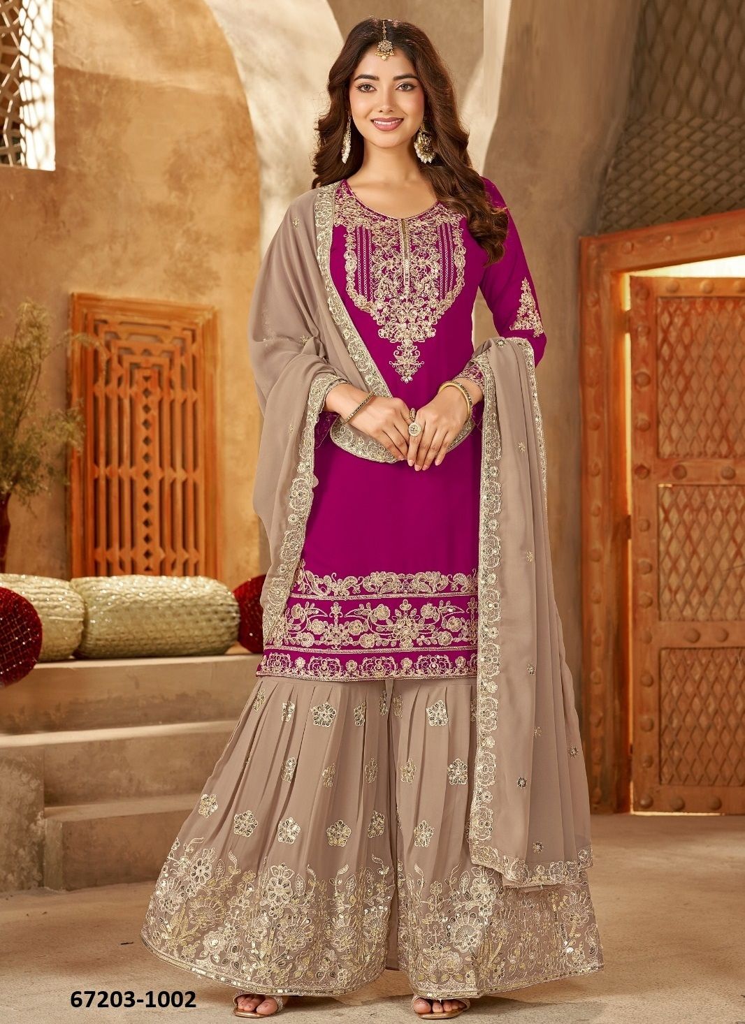 ELIRA - Catalog # 67203 (Set of 6 Readymade Salwar Suits)
