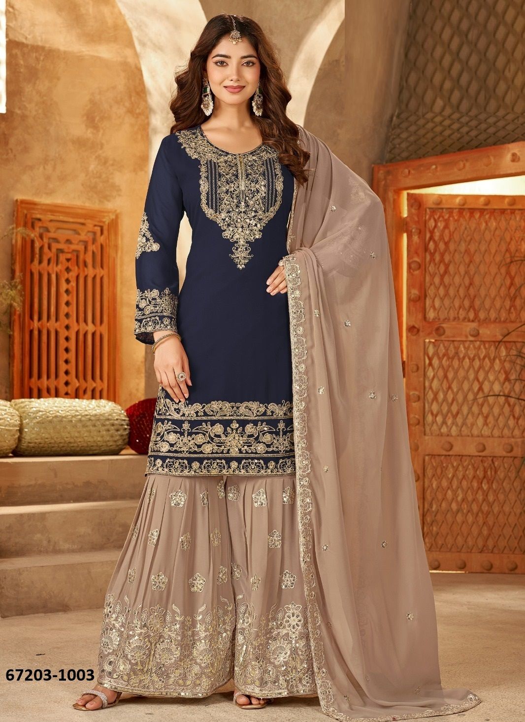 ELIRA - Catalog # 67203 (Set of 6 Readymade Salwar Suits)