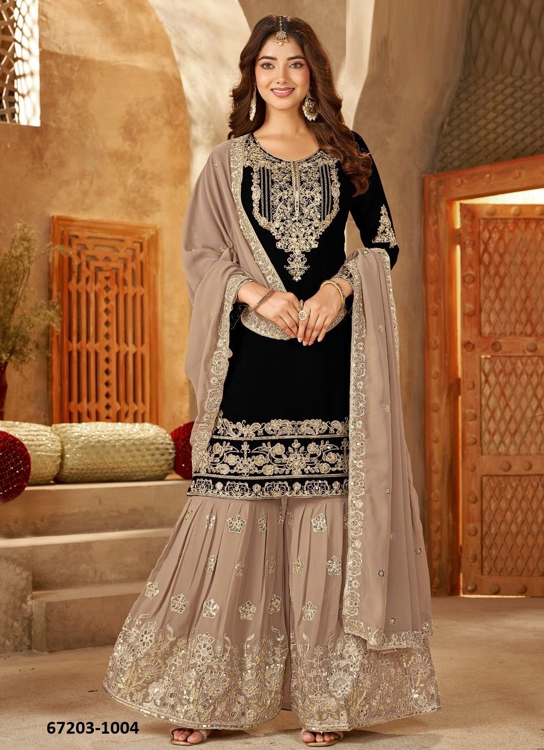ELIRA - Catalog # 67203 (Set of 6 Readymade Salwar Suits)