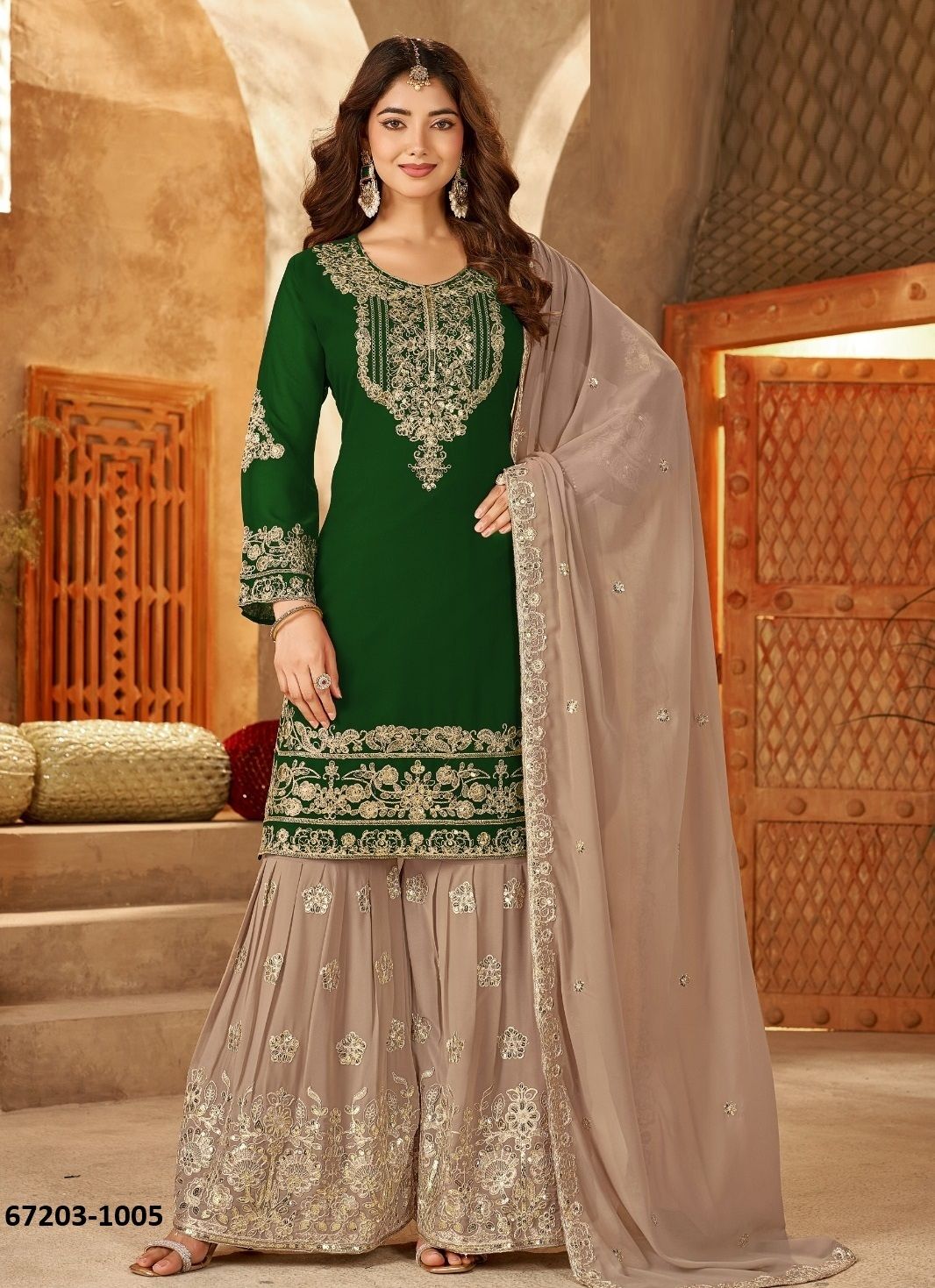 ELIRA - Catalog # 67203 (Set of 6 Readymade Salwar Suits)