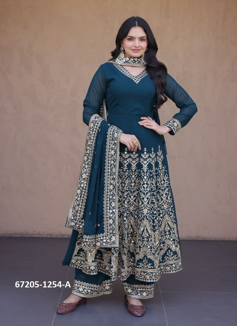 DESIGN 1254 - Catalog # 67205 (Set of 2 Readymade Salwar Suits) DESIGN 1254 - Catalog # 67205 (Set of 2 Readymade Salwar Suits)