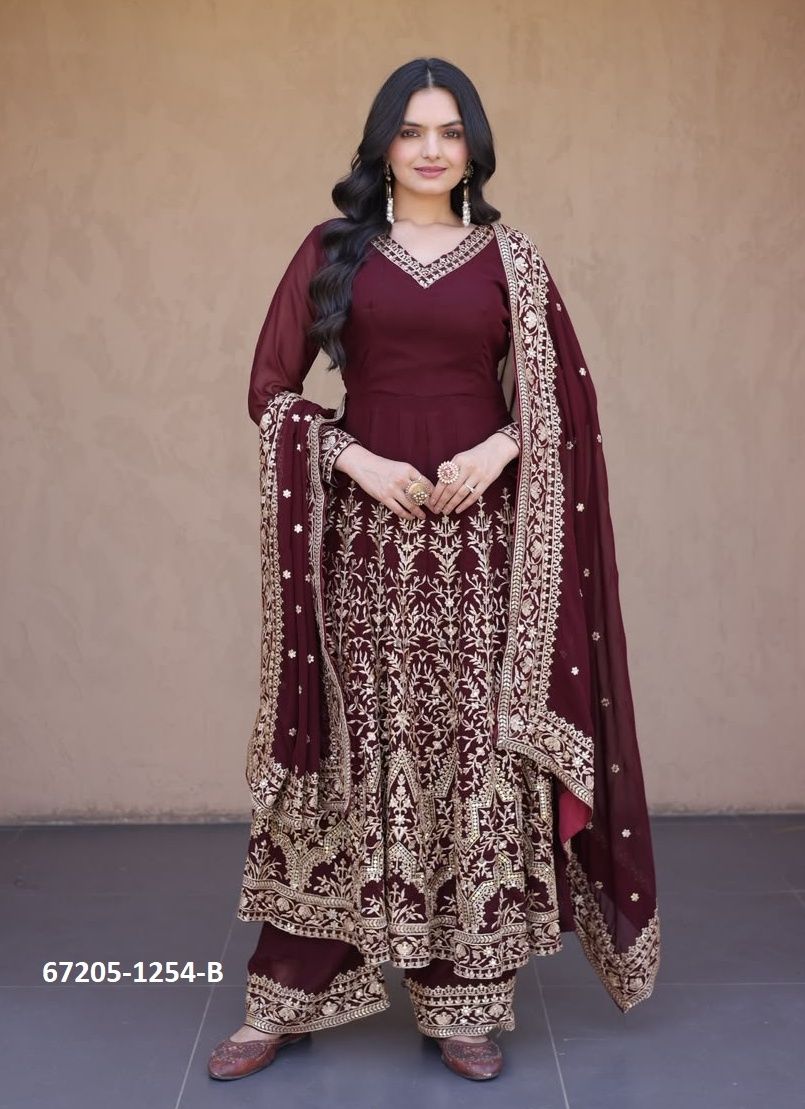DESIGN 1254 - Catalog # 67205 (Set of 2 Readymade Salwar Suits) DESIGN 1254 - Catalog # 67205 (Set of 2 Readymade Salwar Suits)