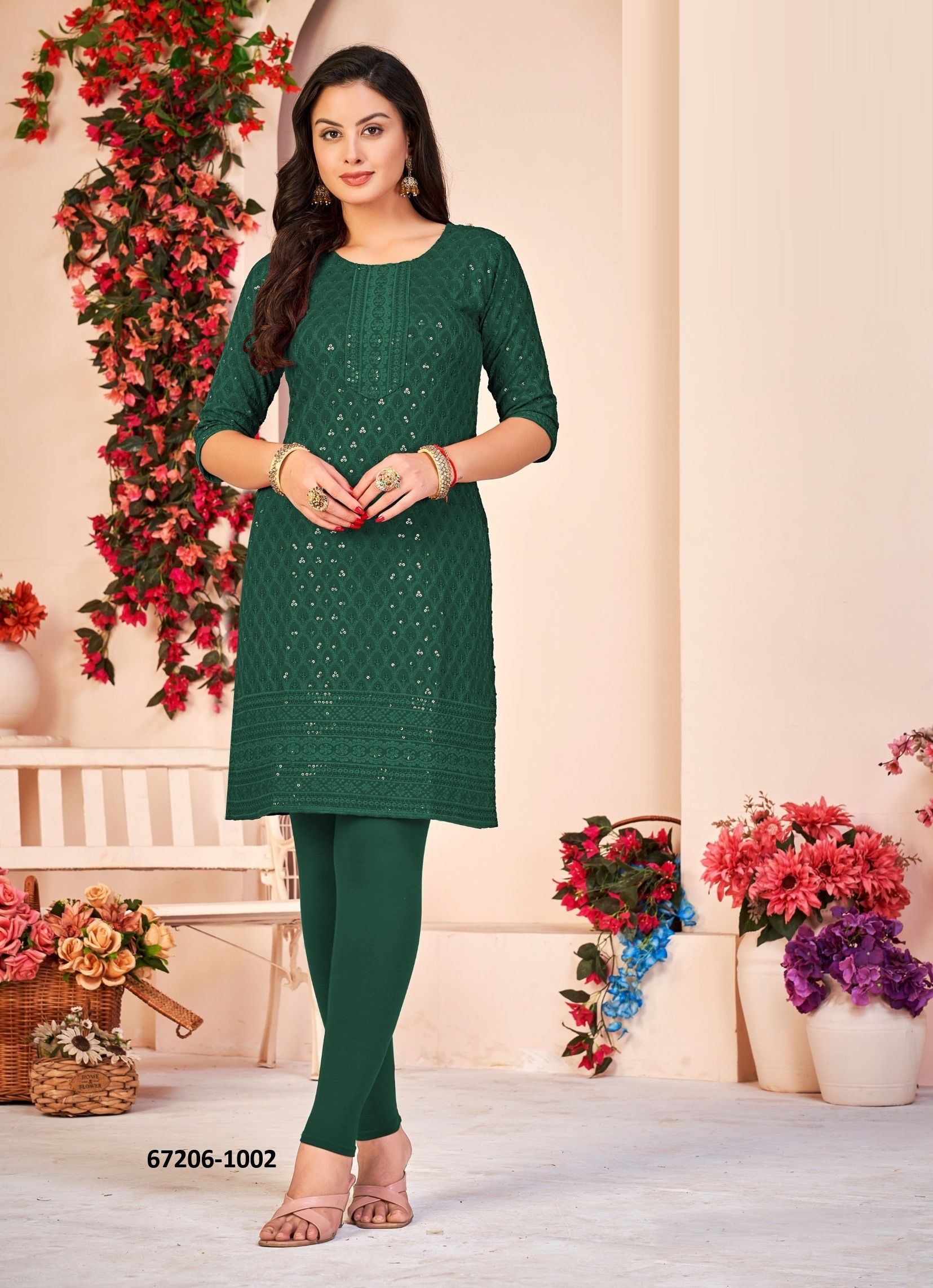 BEBO - Catalog # 67206 (Set of 72 SIZE-SETS [Readymade Women's Kurtis / Tops])