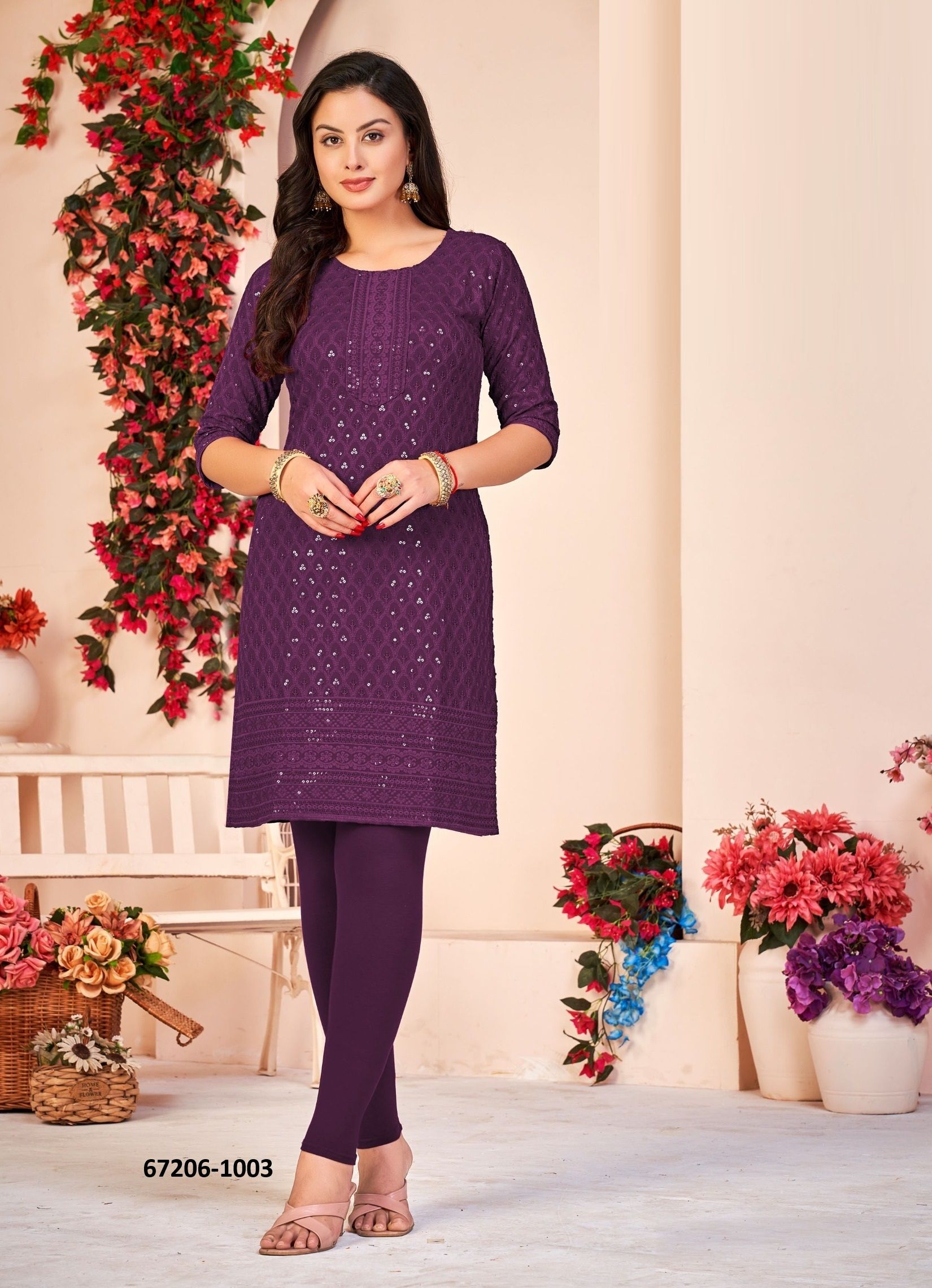 BEBO - Catalog # 67206 (Set of 72 SIZE-SETS [Readymade Women's Kurtis / Tops])