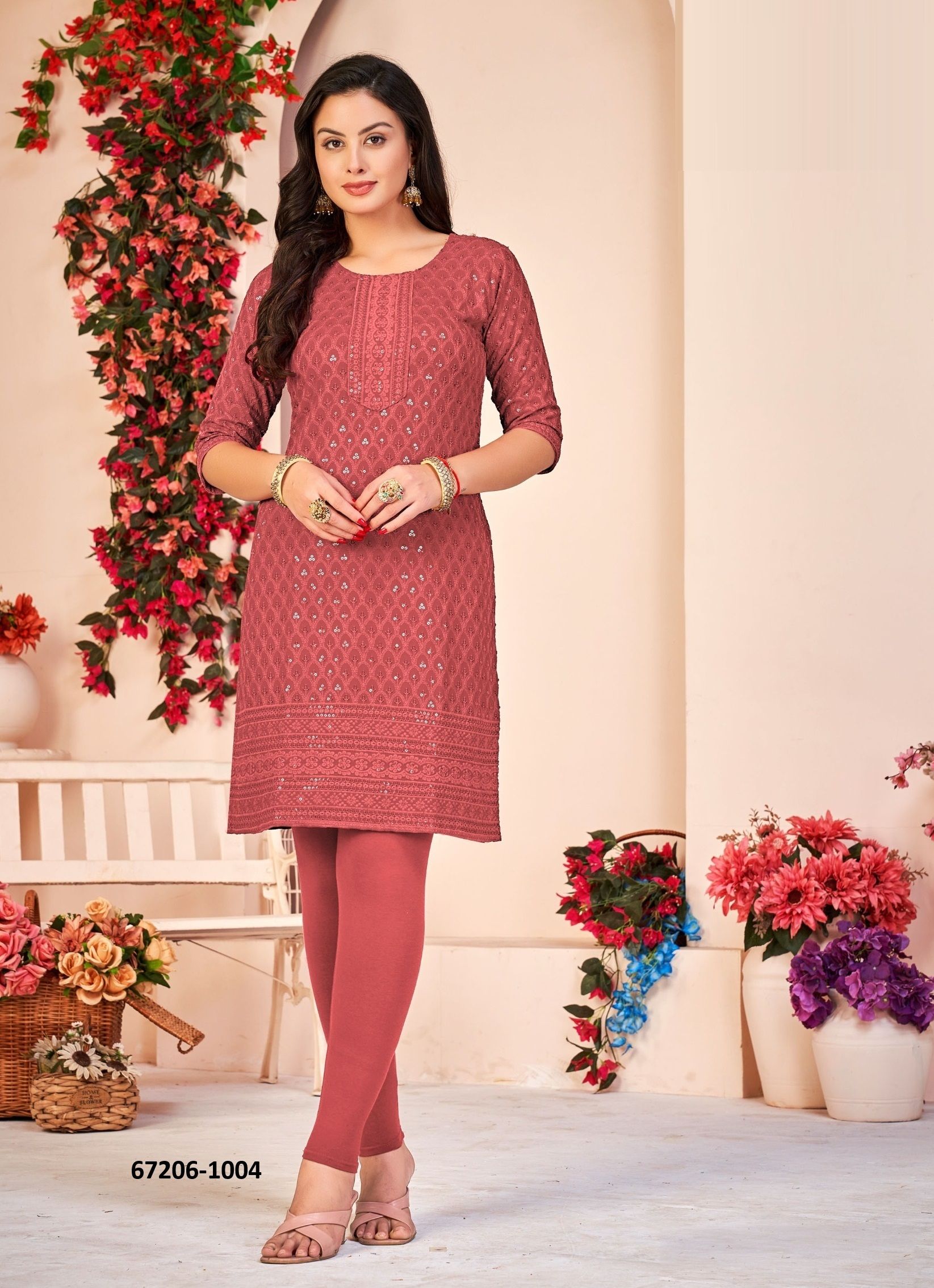 BEBO - Catalog # 67206 (Set of 72 SIZE-SETS [Readymade Women's Kurtis / Tops])