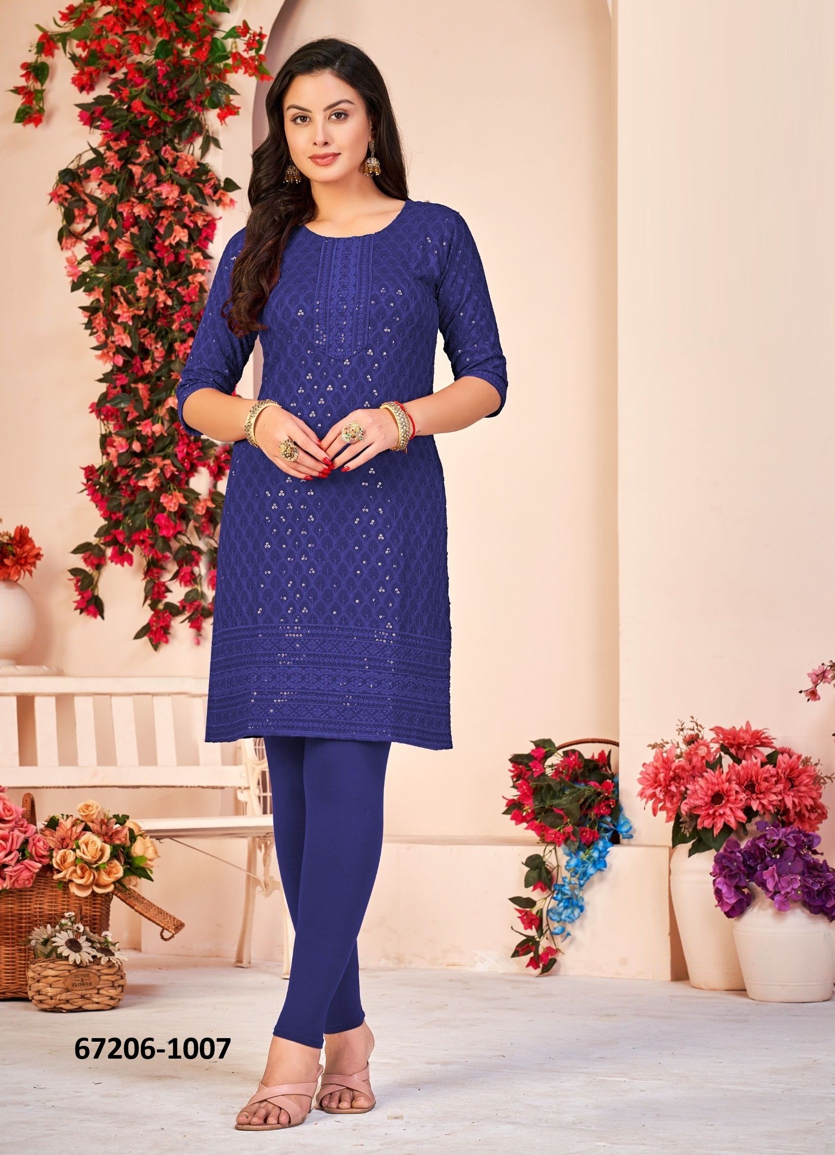 BEBO - Catalog # 67206 (Set of 72 SIZE-SETS [Readymade Women's Kurtis / Tops])