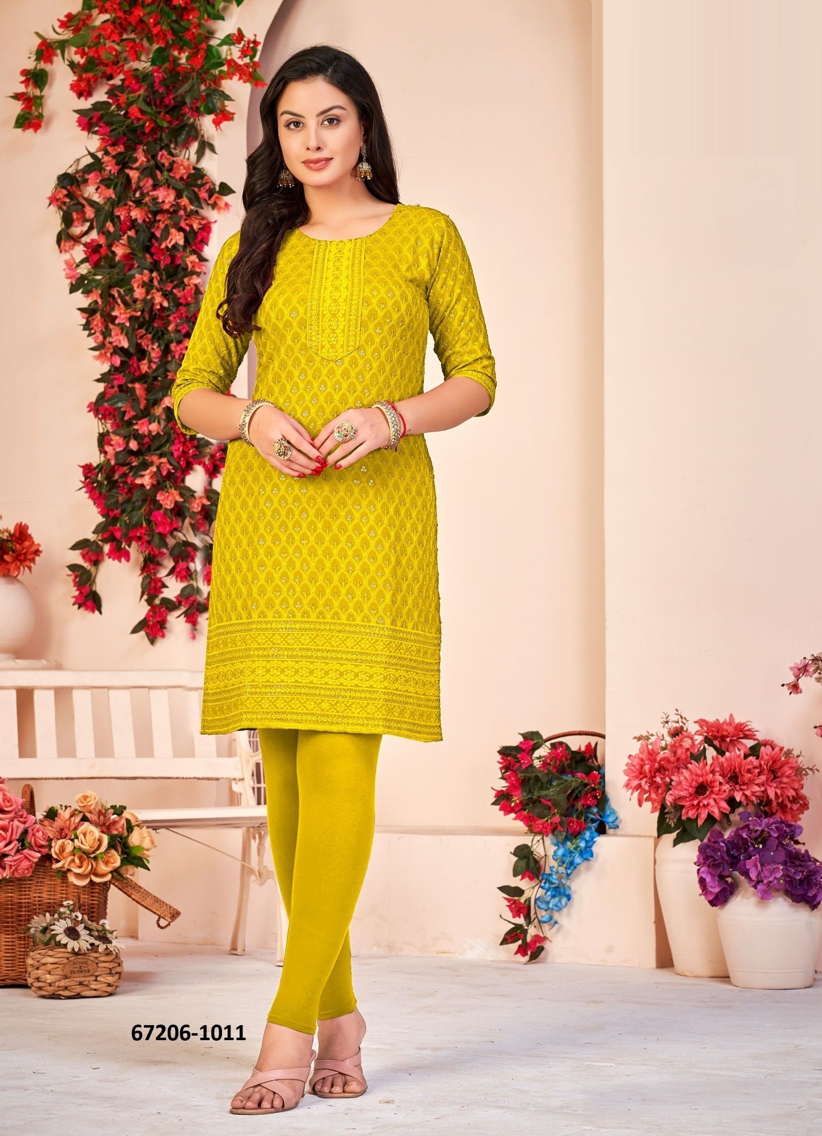 BEBO - Catalog # 67206 (Set of 72 SIZE-SETS [Readymade Women's Kurtis / Tops])