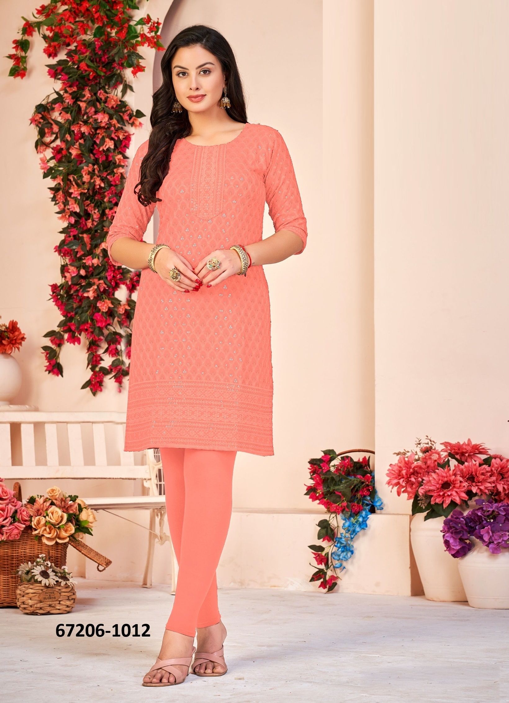 BEBO - Catalog # 67206 (Set of 72 SIZE-SETS [Readymade Women's Kurtis / Tops])