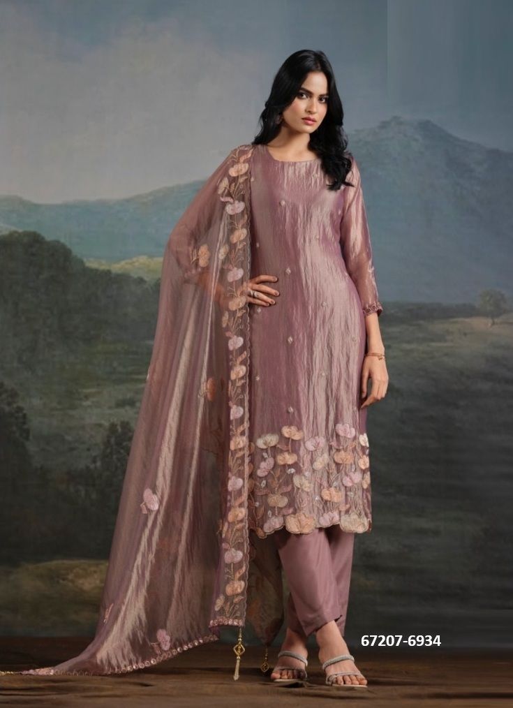 ARNICA - Catalog # 67207 (Set of 6 Semi-Stitched / Un-Stitched Suits) ARNICA - Catalog # 67207 (Set of 6 Semi-Stitched / Un-Stitched Suits)
