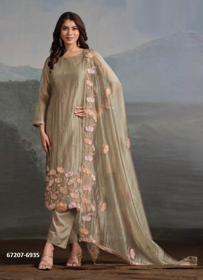 ARNICA - Catalog # 67207 (Set of 6 Semi-Stitched / Un-Stitched Suits) ARNICA - Catalog # 67207 (Set of 6 Semi-Stitched / Un-Stitched Suits)
