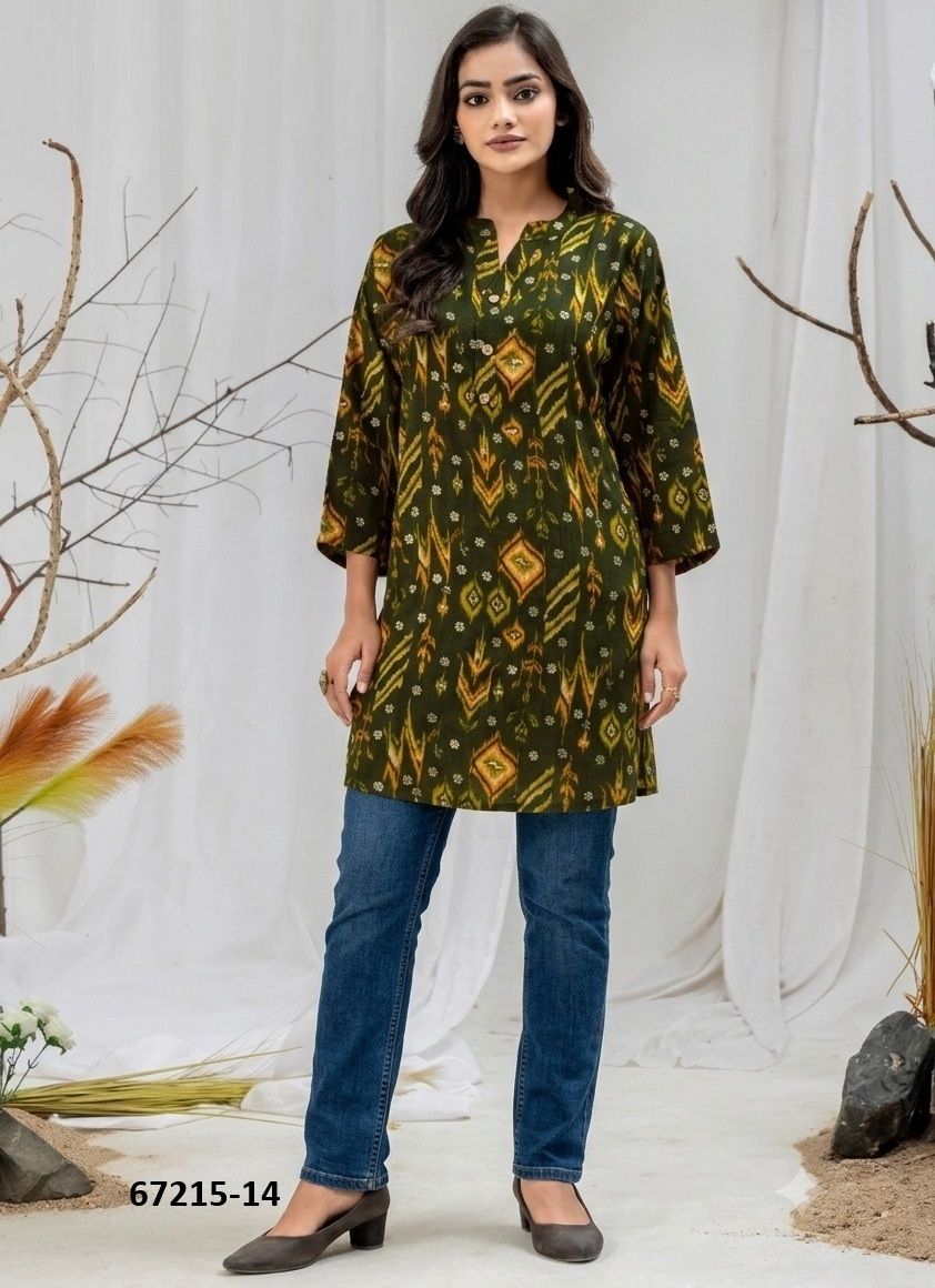 DESIGN 11 - Catalog # 67215 (Set of 7 Readymade Women's Kurtis / Tops) DESIGN 11 - Catalog # 67215 (Set of 7 Readymade Women's Kurtis / Tops)