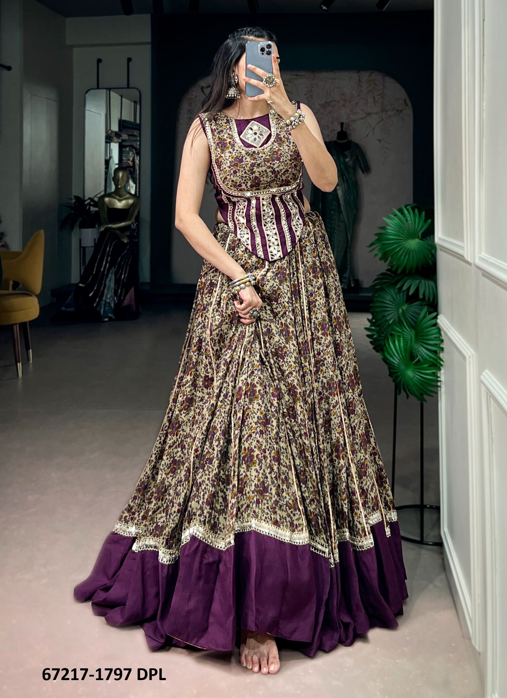 DESIGN 1797 - Catalog # 67217 (Set of 4 Readymade Lehengas) DESIGN 1797 - Catalog # 67217 (Set of 4 Readymade Lehengas)