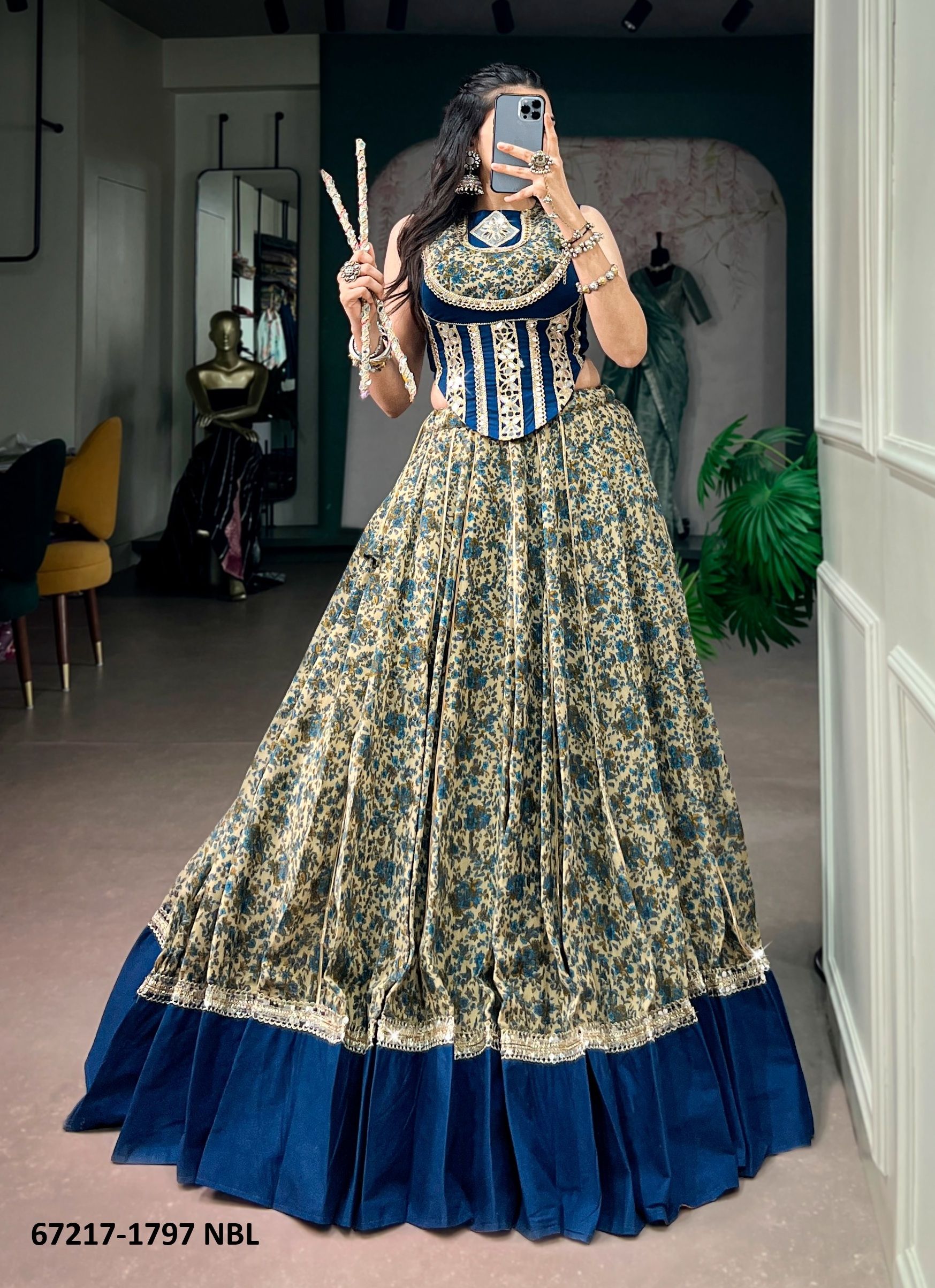 DESIGN 1797 - Catalog # 67217 (Set of 4 Readymade Lehengas) DESIGN 1797 - Catalog # 67217 (Set of 4 Readymade Lehengas)