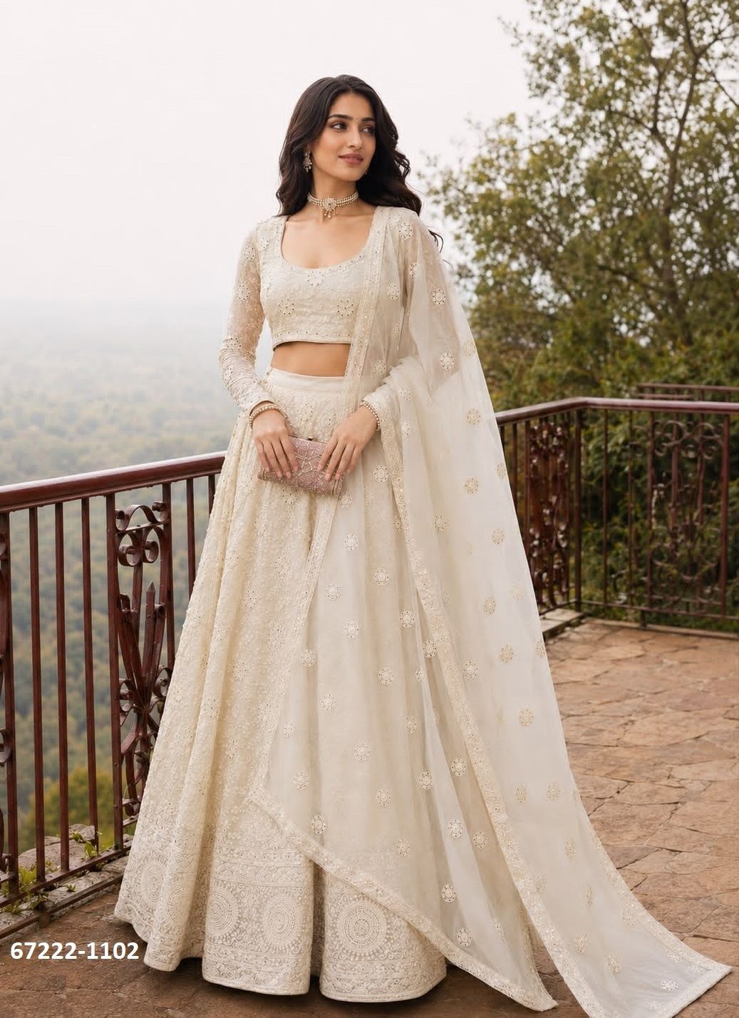 DESIGN 1095 - Catalog # 67222 (Set of 9 Semi-Stitched Lehengas) DESIGN 1095 - Catalog # 67222 (Set of 9 Semi-Stitched Lehengas)