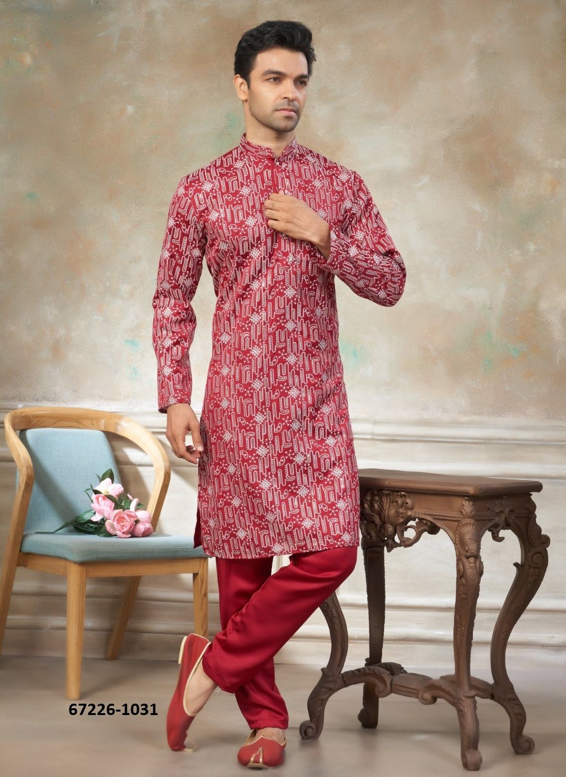 WEDDING COLLECTION 43 - Catalog # 67226 (Set of 6 Men's Ethnic Wear) WEDDING COLLECTION 43 - Catalog # 67226 (Set of 6 Men's Ethnic Wear)