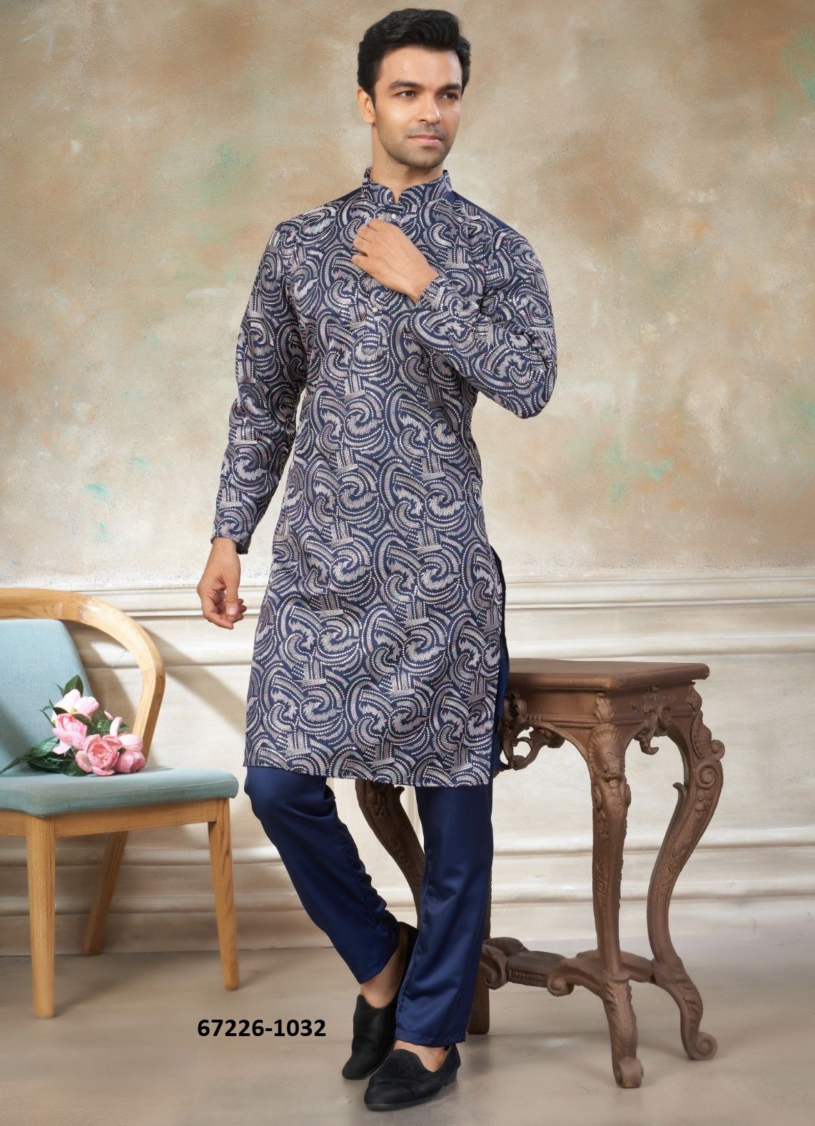 WEDDING COLLECTION 43 - Catalog # 67226 (Set of 6 Men's Ethnic Wear) WEDDING COLLECTION 43 - Catalog # 67226 (Set of 6 Men's Ethnic Wear)