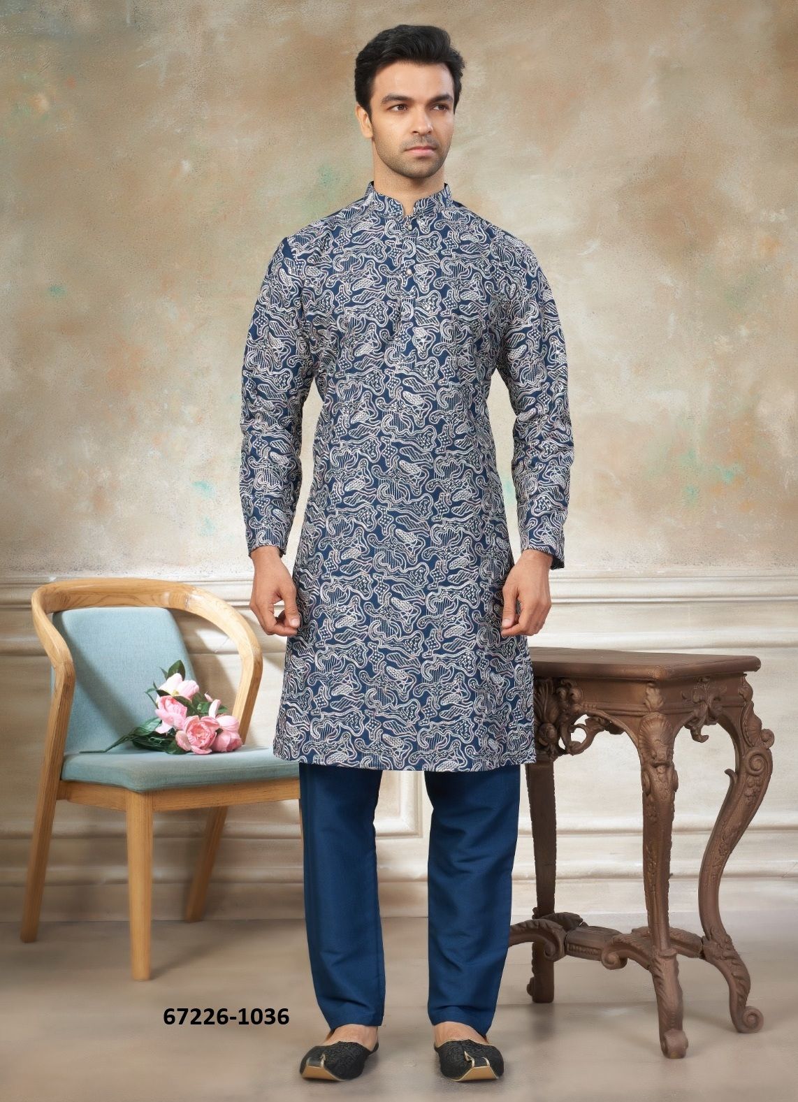WEDDING COLLECTION 43 - Catalog # 67226 (Set of 6 Men's Ethnic Wear) WEDDING COLLECTION 43 - Catalog # 67226 (Set of 6 Men's Ethnic Wear)