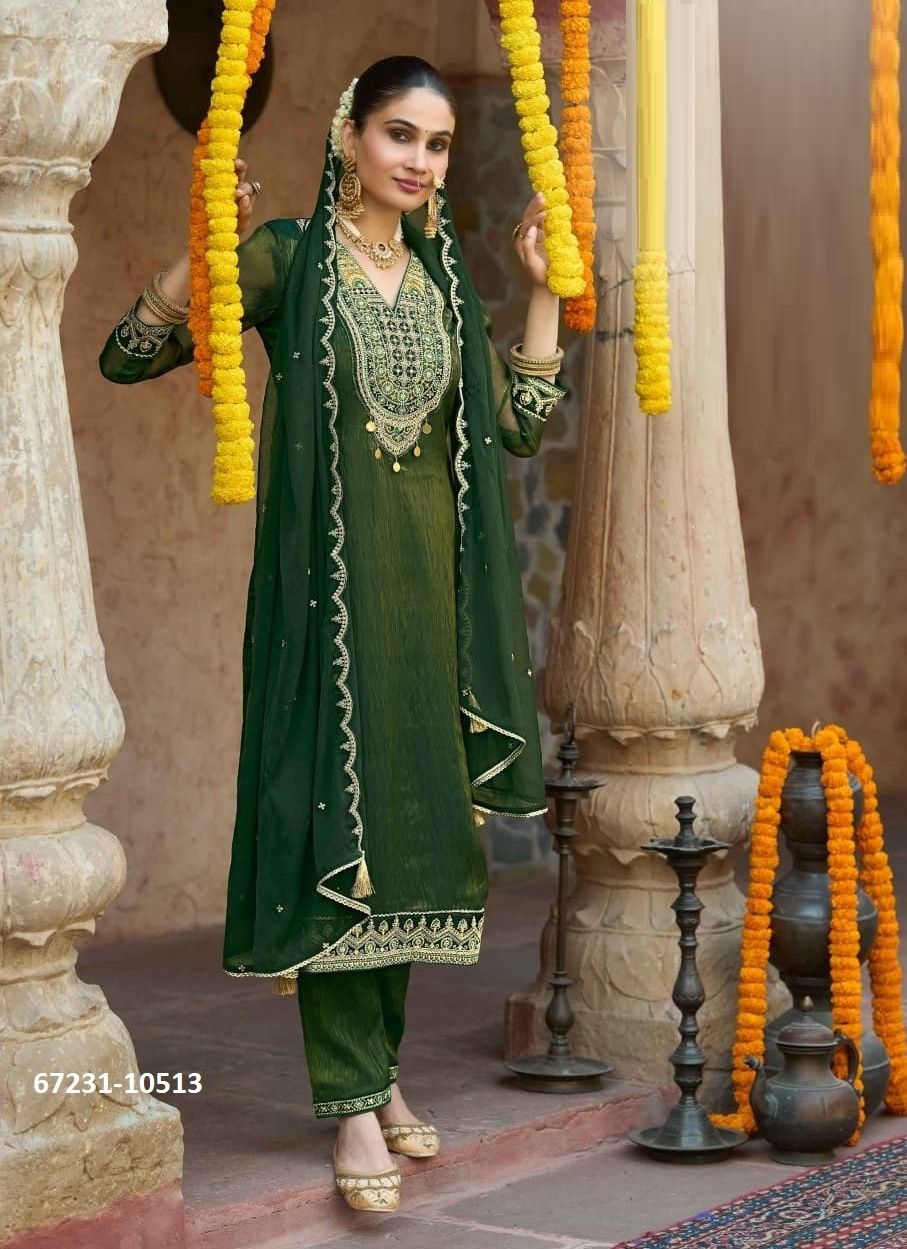 GOLD COIN - Catalog # 67231 (Set of 4 Readymade Salwar Suits) GOLD COIN - Catalog # 67231 (Set of 4 Readymade Salwar Suits)