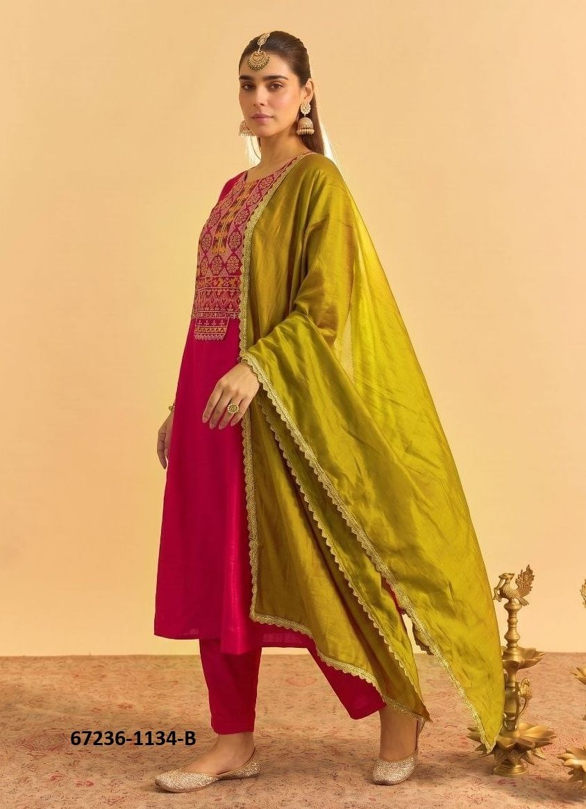 AMORINA 2 - Catalog # 67236 (Set of 2 Readymade Salwar Suits)