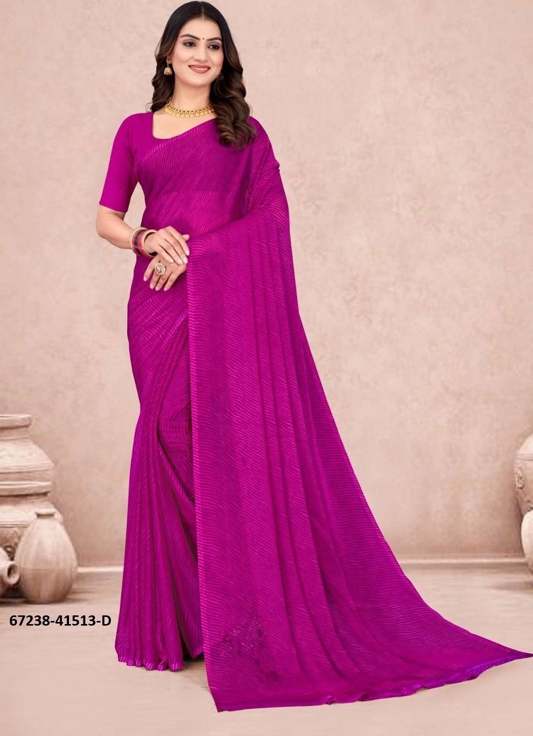 SUPER STAR CHIFFON LEHERIYA 13 - Catalog # 67238 (Set of 6 Sarees) SUPER STAR CHIFFON LEHERIYA 13 - Catalog # 67238 (Set of 6 Sarees)