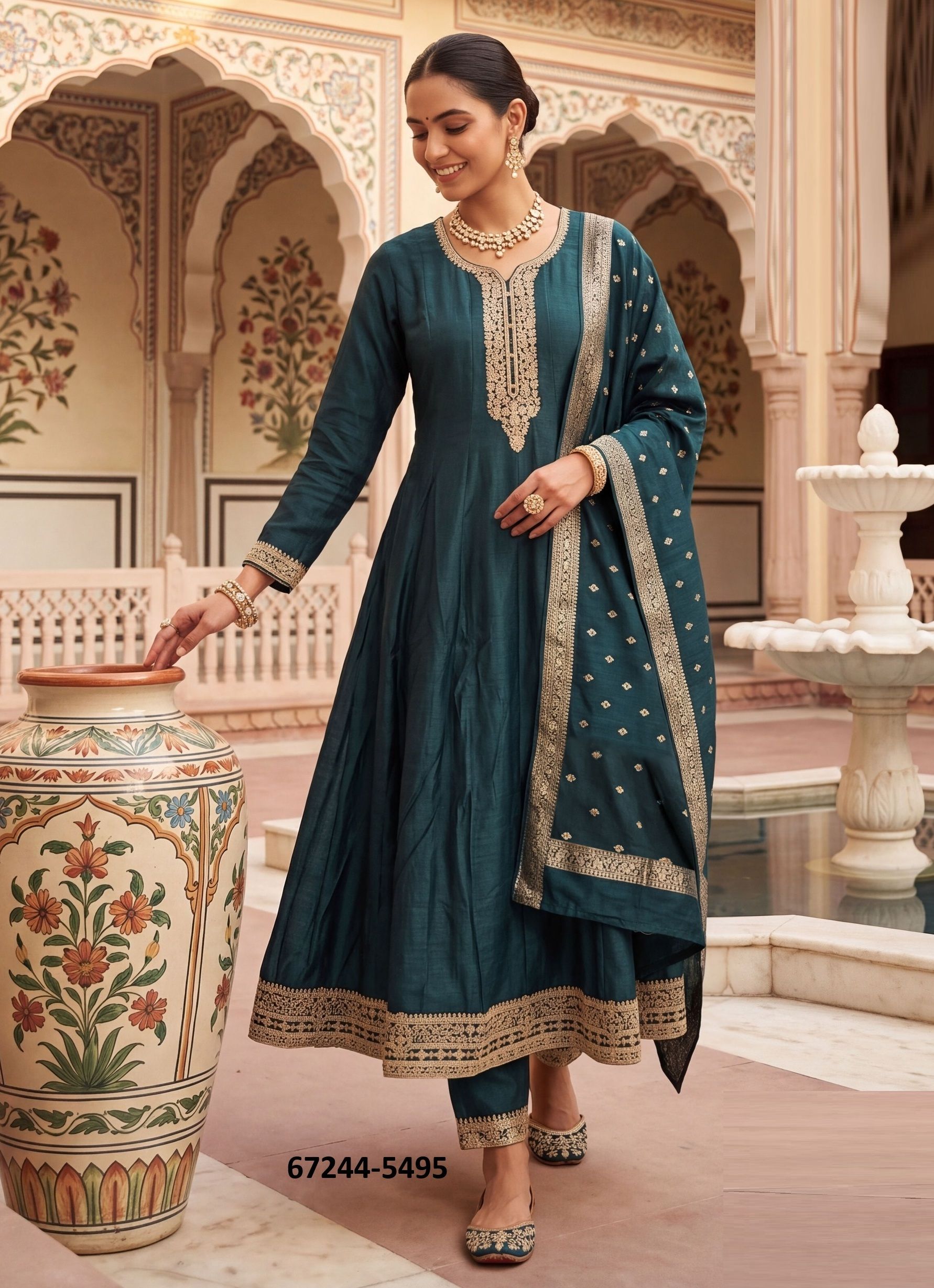 TOXIC - Catalog # 67244 (Set of 36 SIZE-SETS [Readymade Salwar Suits])