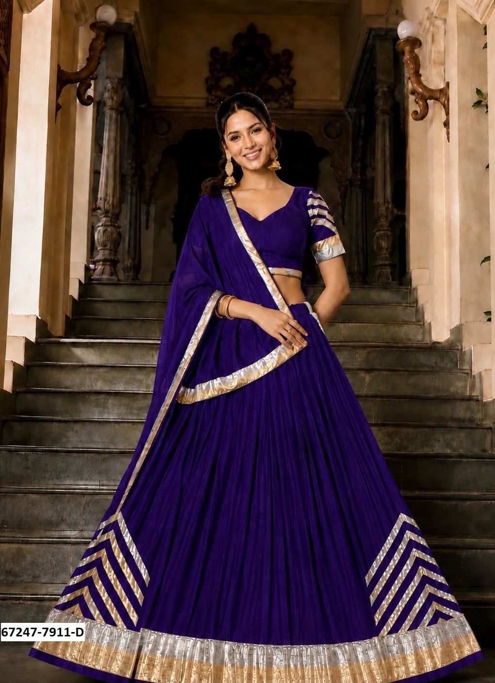 RAAS LEELA - Catalog # 67247 (Set of 4 Readymade Lehengas) RAAS LEELA - Catalog # 67247 (Set of 4 Readymade Lehengas)
