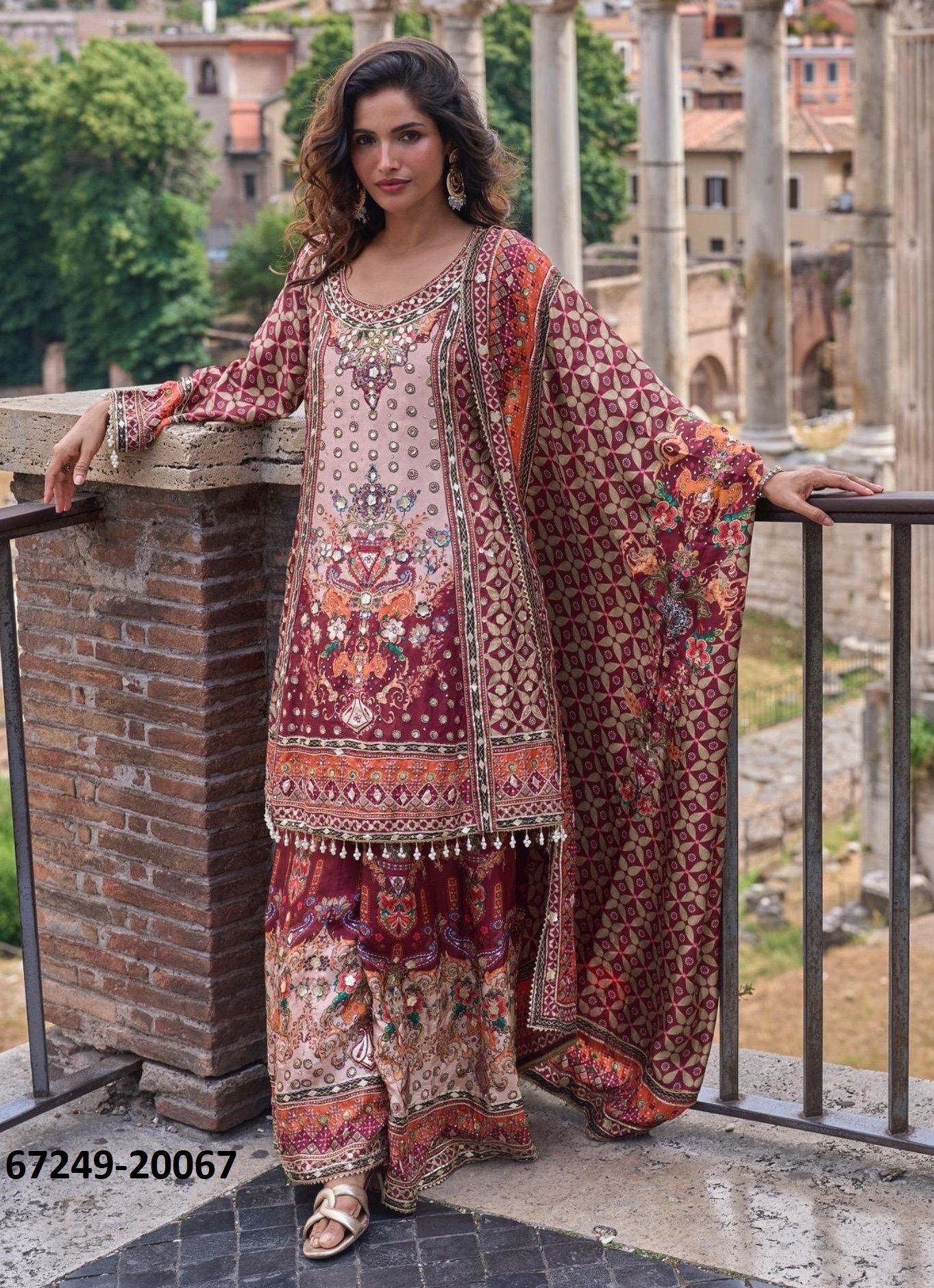 NIMRIT - Catalog # 67249 (Set of 3 Readymade Salwar Suits) NIMRIT - Catalog # 67249 (Set of 3 Readymade Salwar Suits)