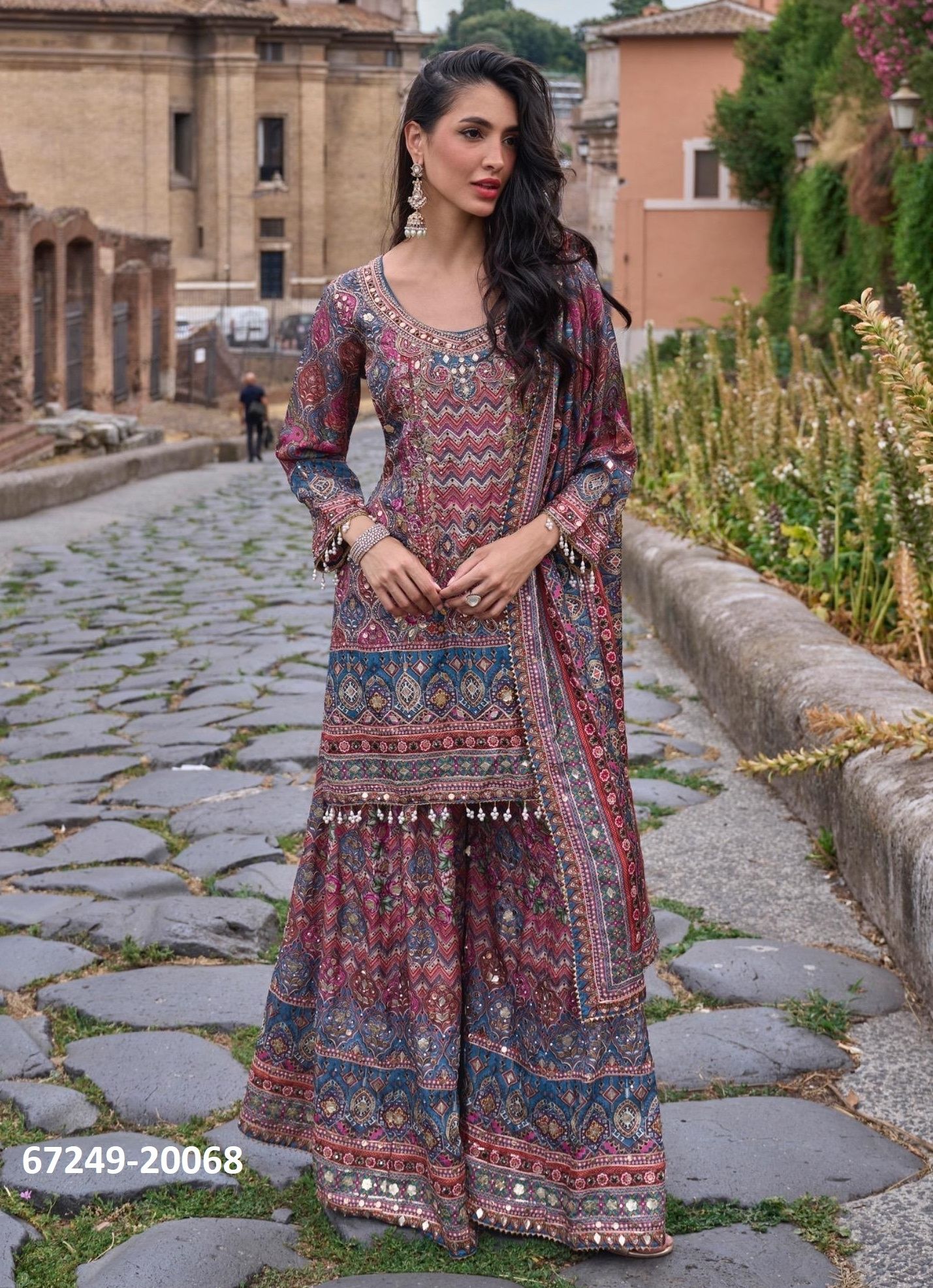 NIMRIT - Catalog # 67249 (Set of 3 Readymade Salwar Suits) NIMRIT - Catalog # 67249 (Set of 3 Readymade Salwar Suits)