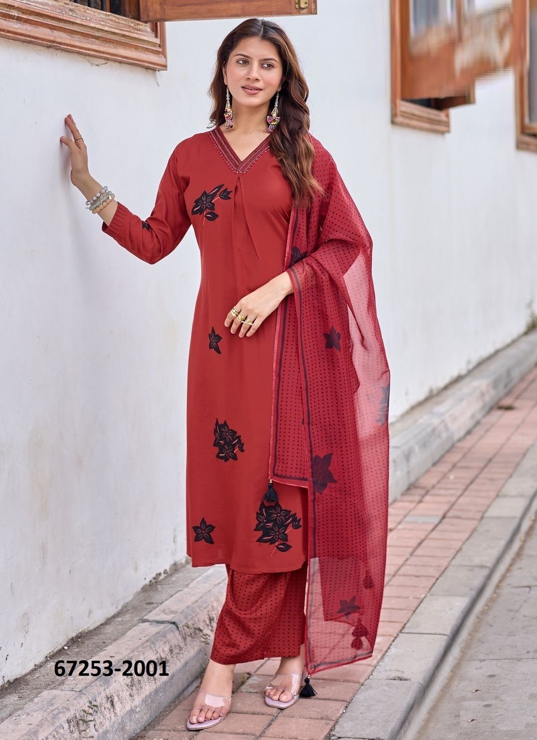 VASUDHA - Catalog # 67253 (Set of 6 Readymade Salwar Suits) VASUDHA - Catalog # 67253 (Set of 6 Readymade Salwar Suits)
