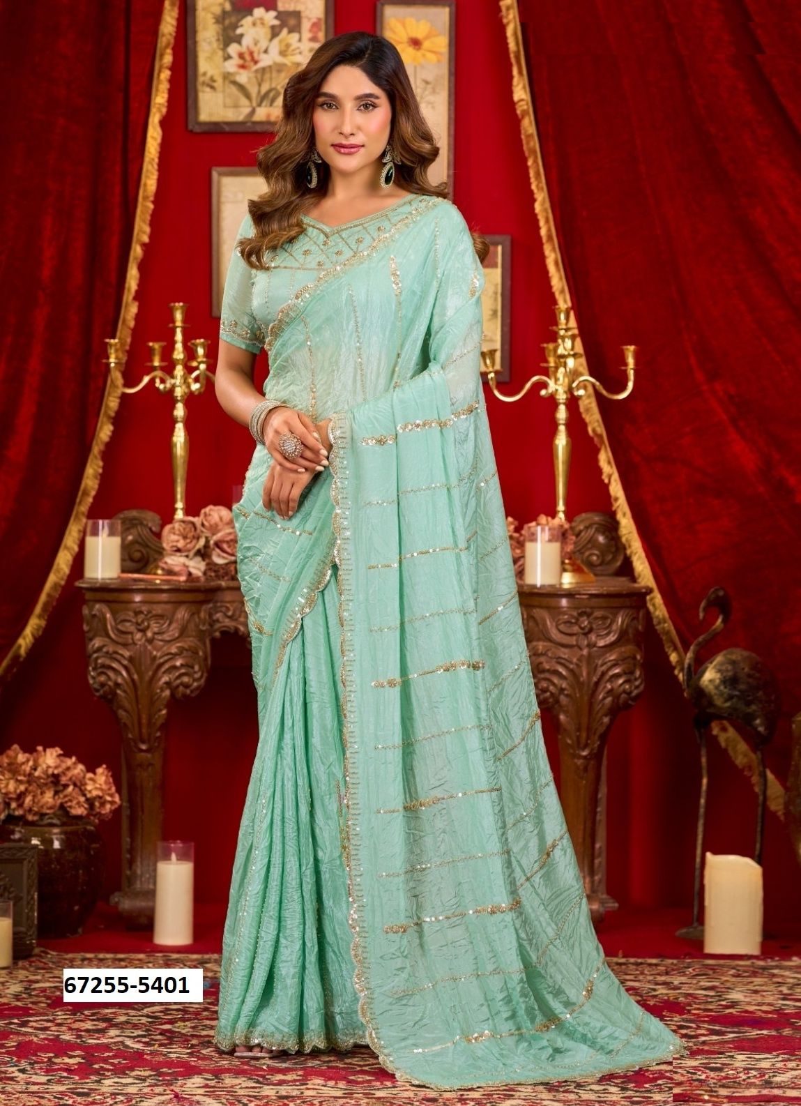 SAHIBA - Catalog # 67255 (Set of 6 Sarees) SAHIBA - Catalog # 67255 (Set of 6 Sarees)