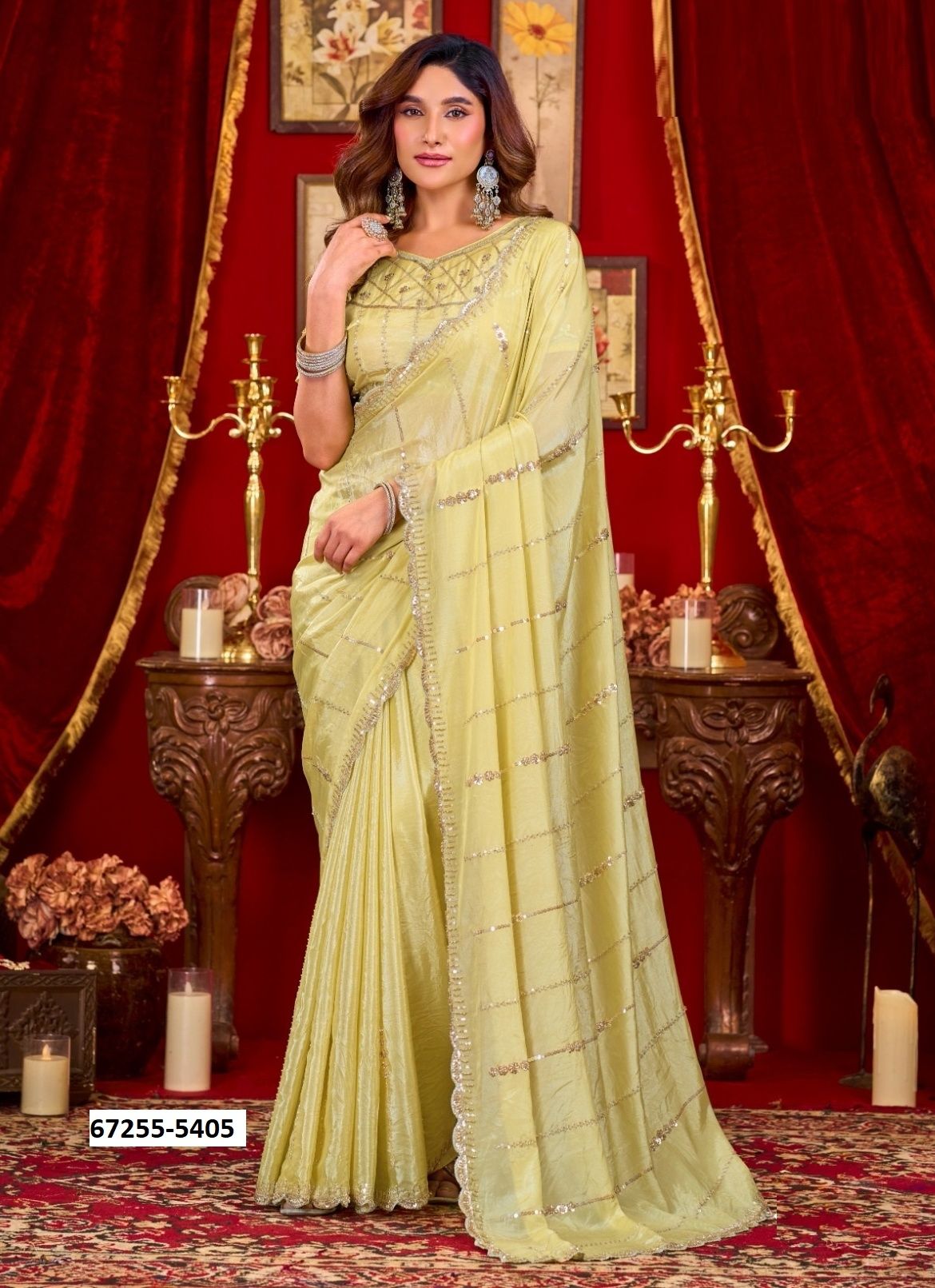 SAHIBA - Catalog # 67255 (Set of 6 Sarees) SAHIBA - Catalog # 67255 (Set of 6 Sarees)