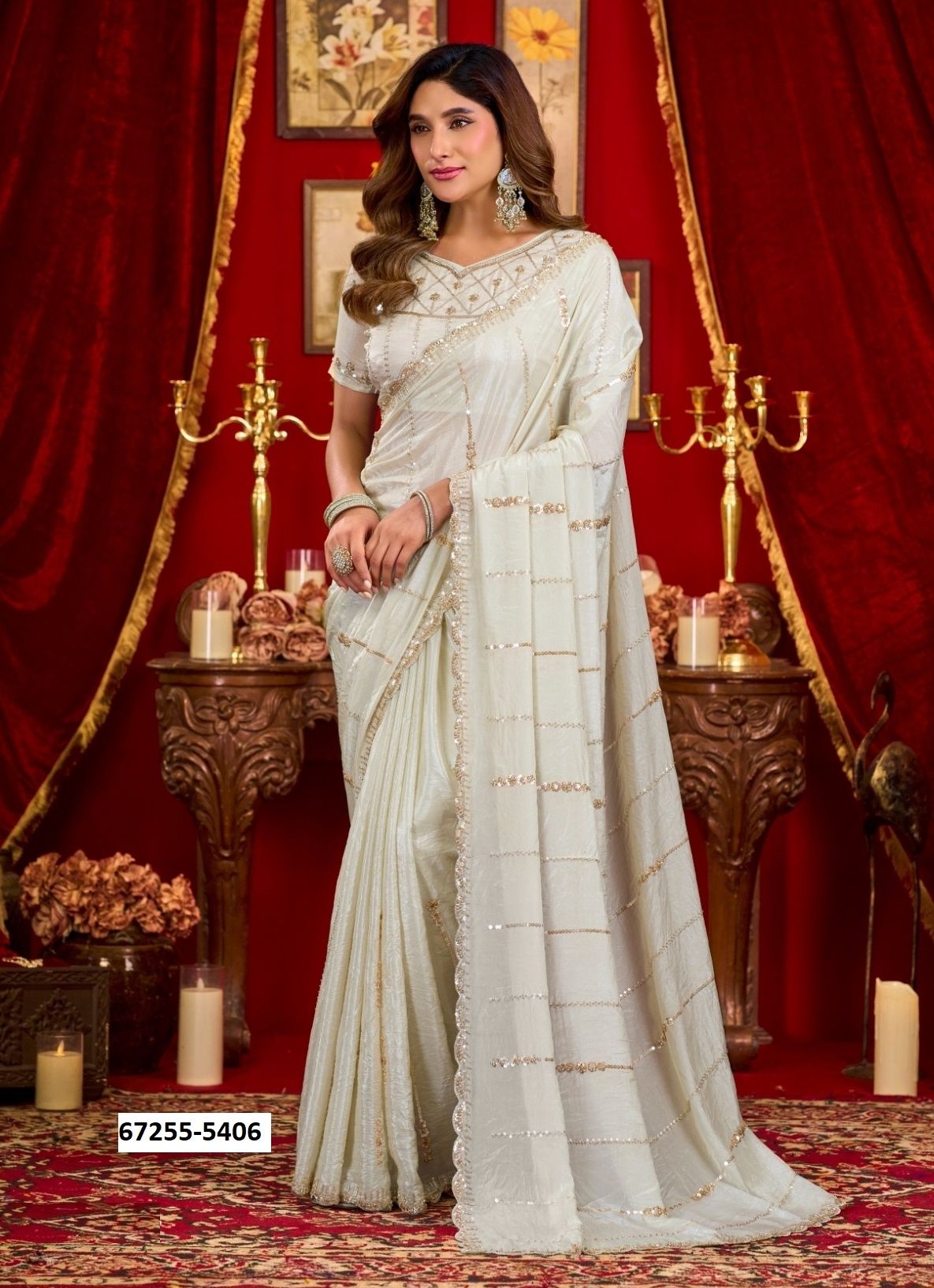 SAHIBA - Catalog # 67255 (Set of 6 Sarees) SAHIBA - Catalog # 67255 (Set of 6 Sarees)