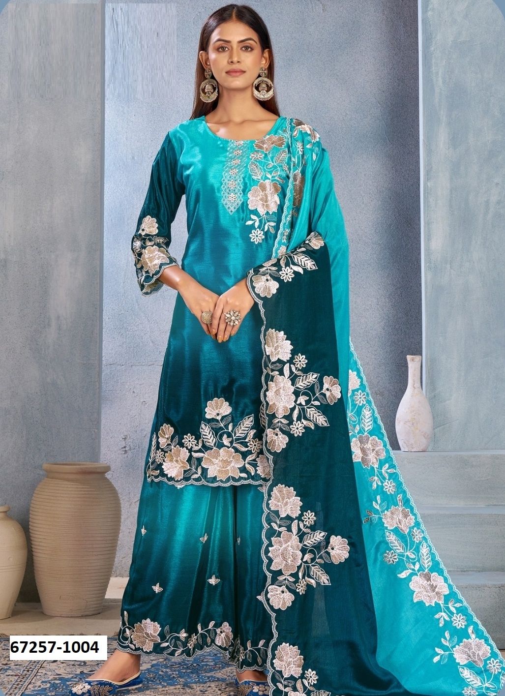 ISHARA - Catalog # 67257 (Set of 6 Readymade Salwar Suits) ISHARA - Catalog # 67257 (Set of 6 Readymade Salwar Suits)