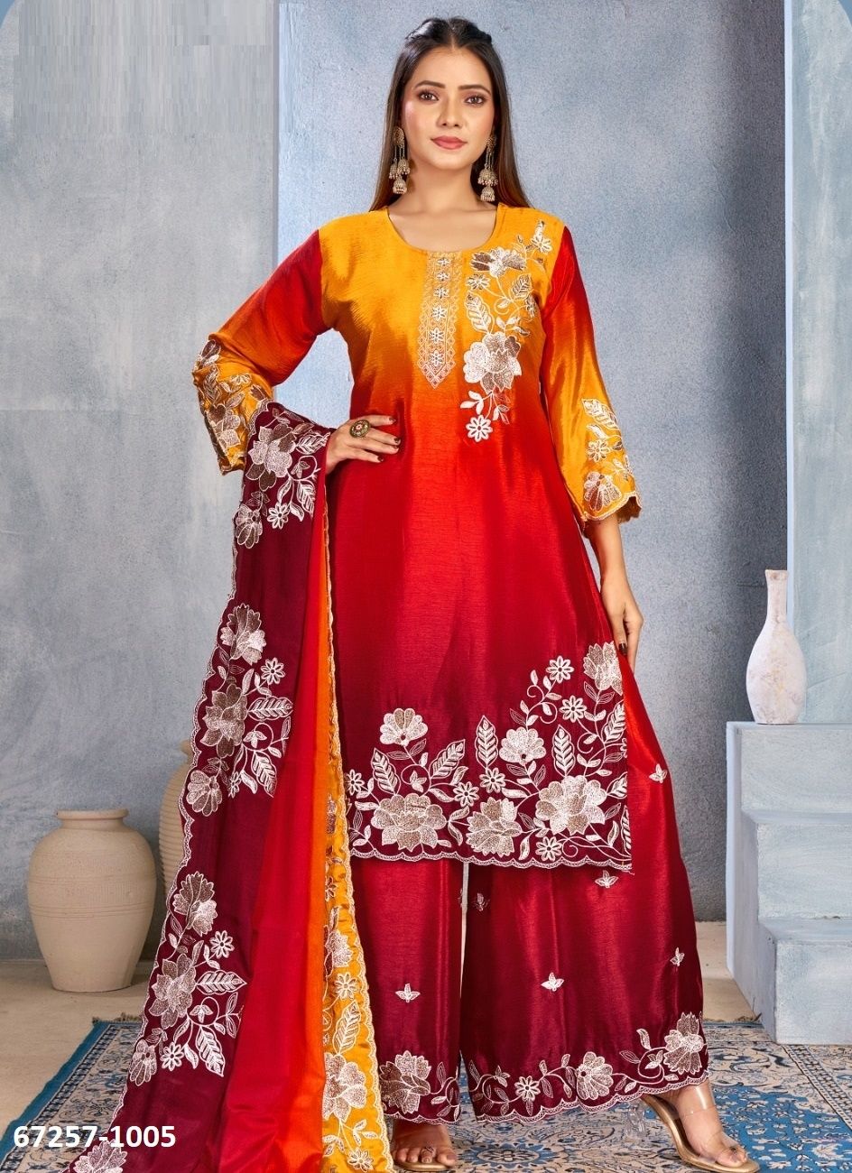 ISHARA - Catalog # 67257 (Set of 6 Readymade Salwar Suits) ISHARA - Catalog # 67257 (Set of 6 Readymade Salwar Suits)