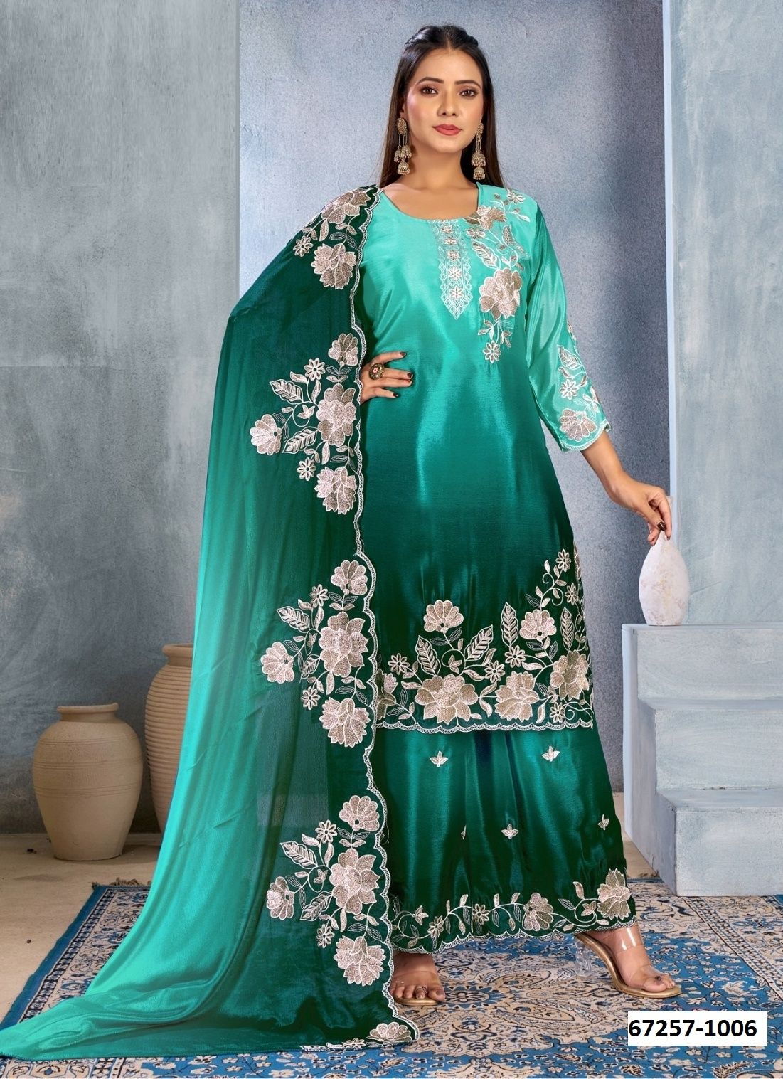 ISHARA - Catalog # 67257 (Set of 6 Readymade Salwar Suits) ISHARA - Catalog # 67257 (Set of 6 Readymade Salwar Suits)