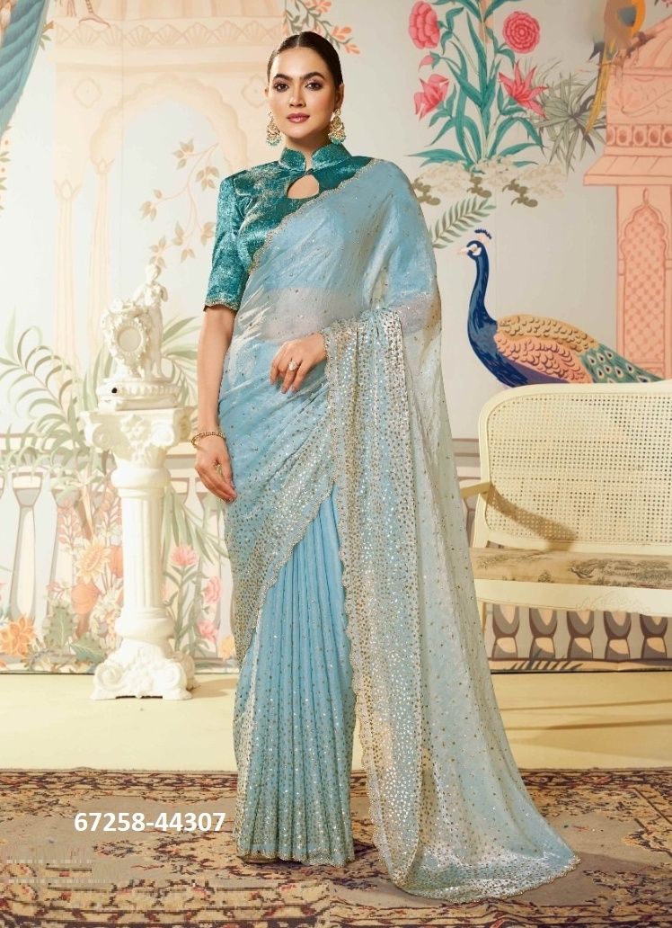 SEERAT 44303 - Catalog # 67258 (Set of 10 Sarees) SEERAT 44303 - Catalog # 67258 (Set of 10 Sarees)
