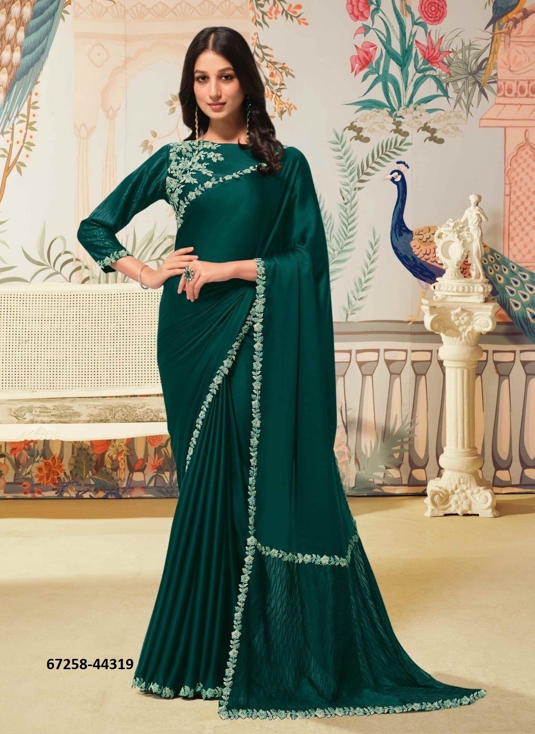 SEERAT 44303 - Catalog # 67258 (Set of 10 Sarees) SEERAT 44303 - Catalog # 67258 (Set of 10 Sarees)