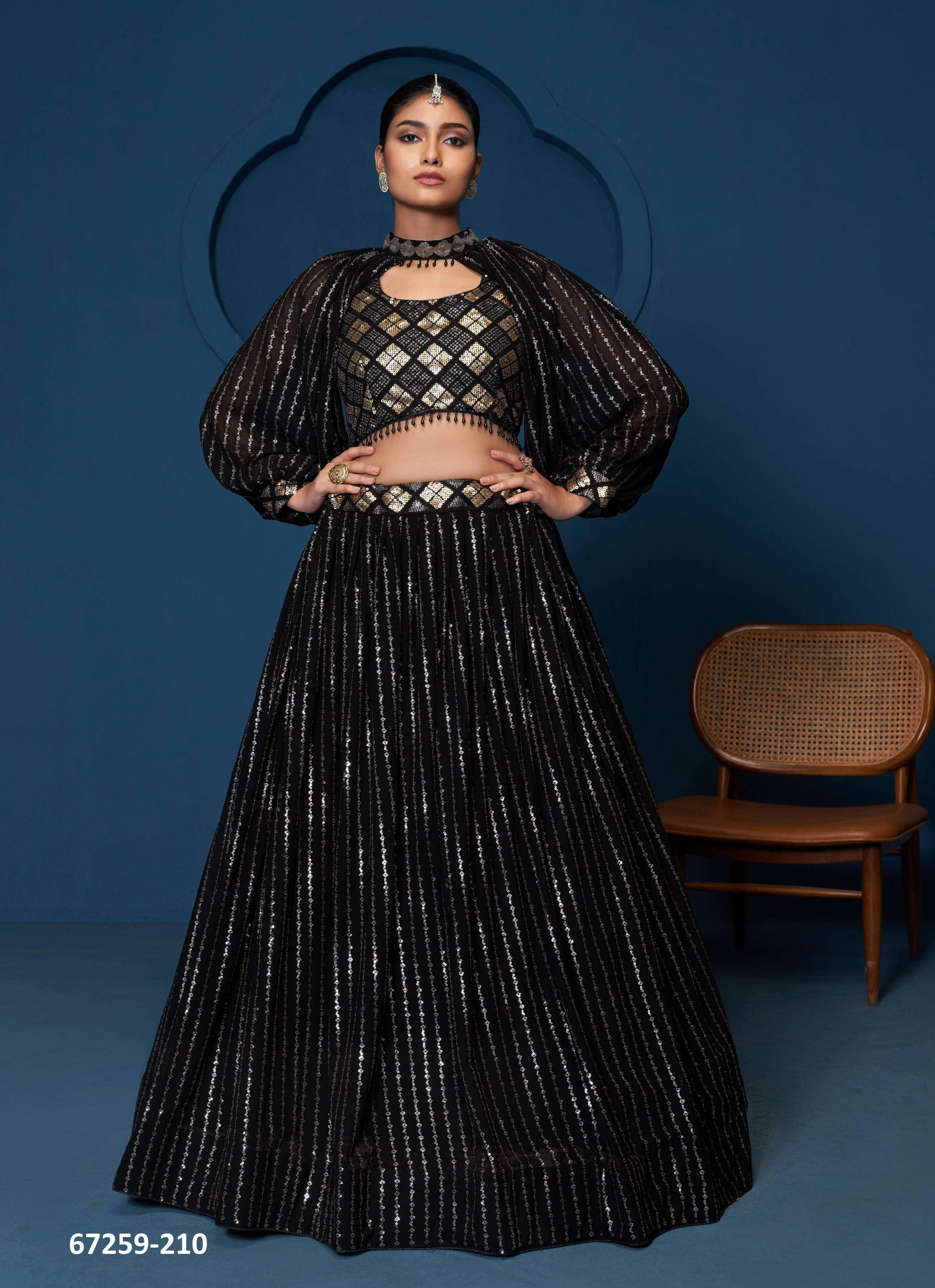 DESIGN 165 - Catalog # 67259 (Set of 8 Semi-Stitched Lehengas) DESIGN 165 - Catalog # 67259 (Set of 8 Semi-Stitched Lehengas)