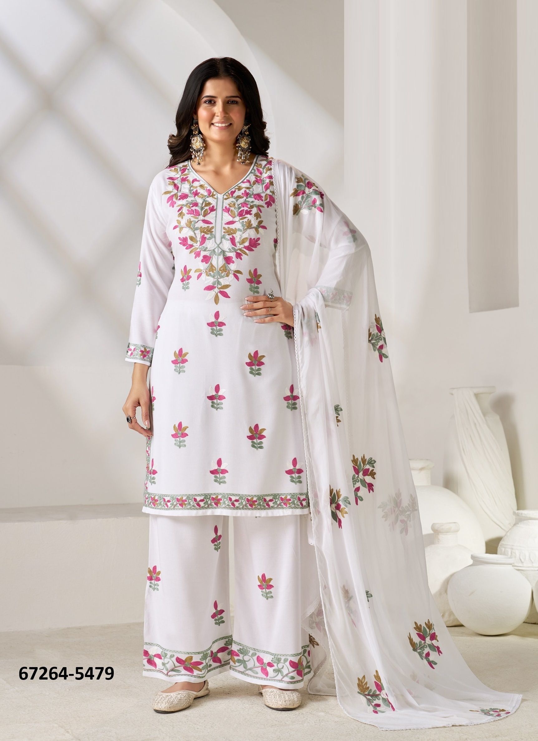 ROSE 5 - Catalog # 67264 (Set of 14 SIZE-SETS [Readymade Salwar Suits])