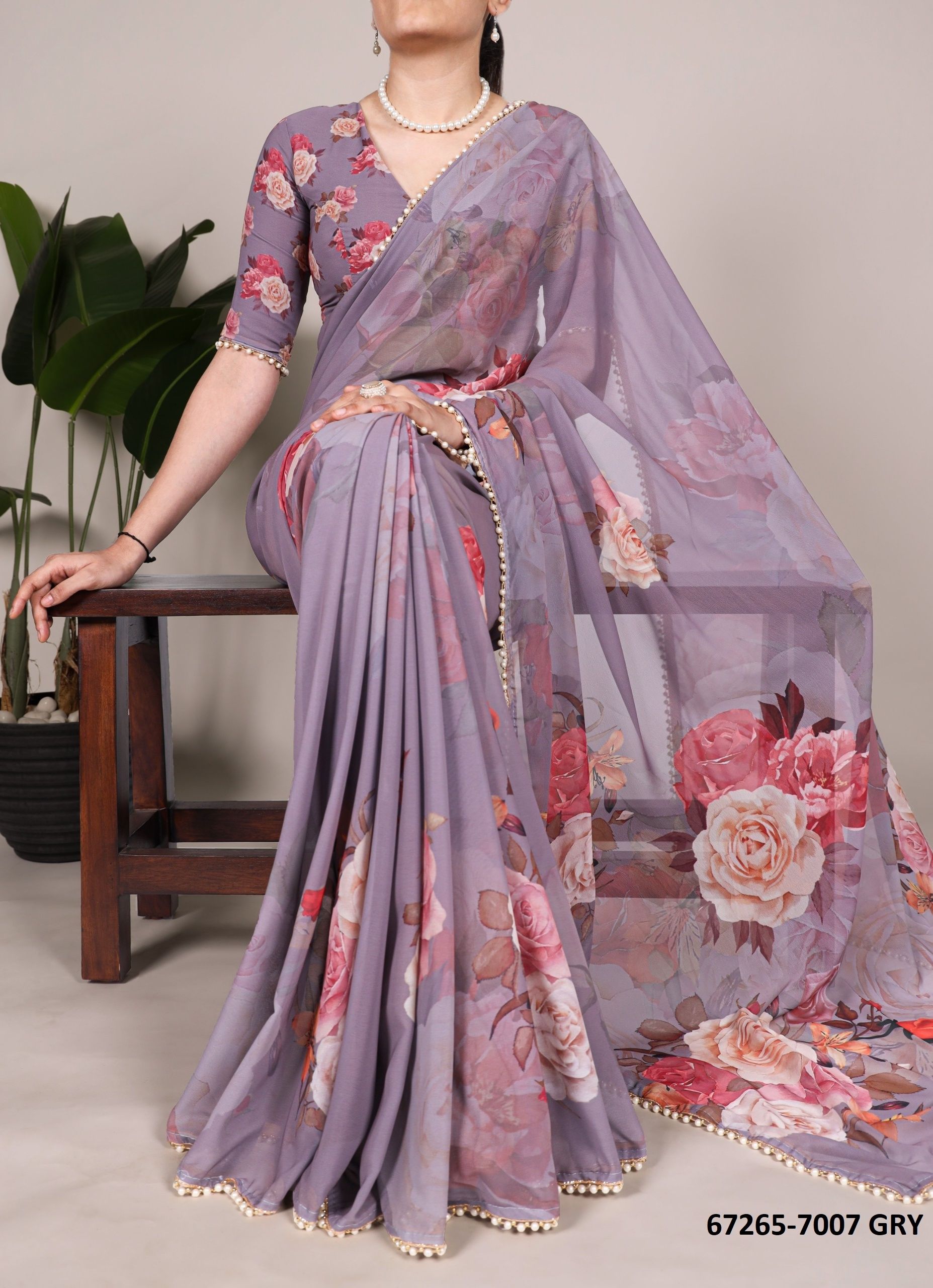 DESIGN 7007 - Catalog # 67265 (Set of 12 Sarees) DESIGN 7007 - Catalog # 67265 (Set of 12 Sarees)