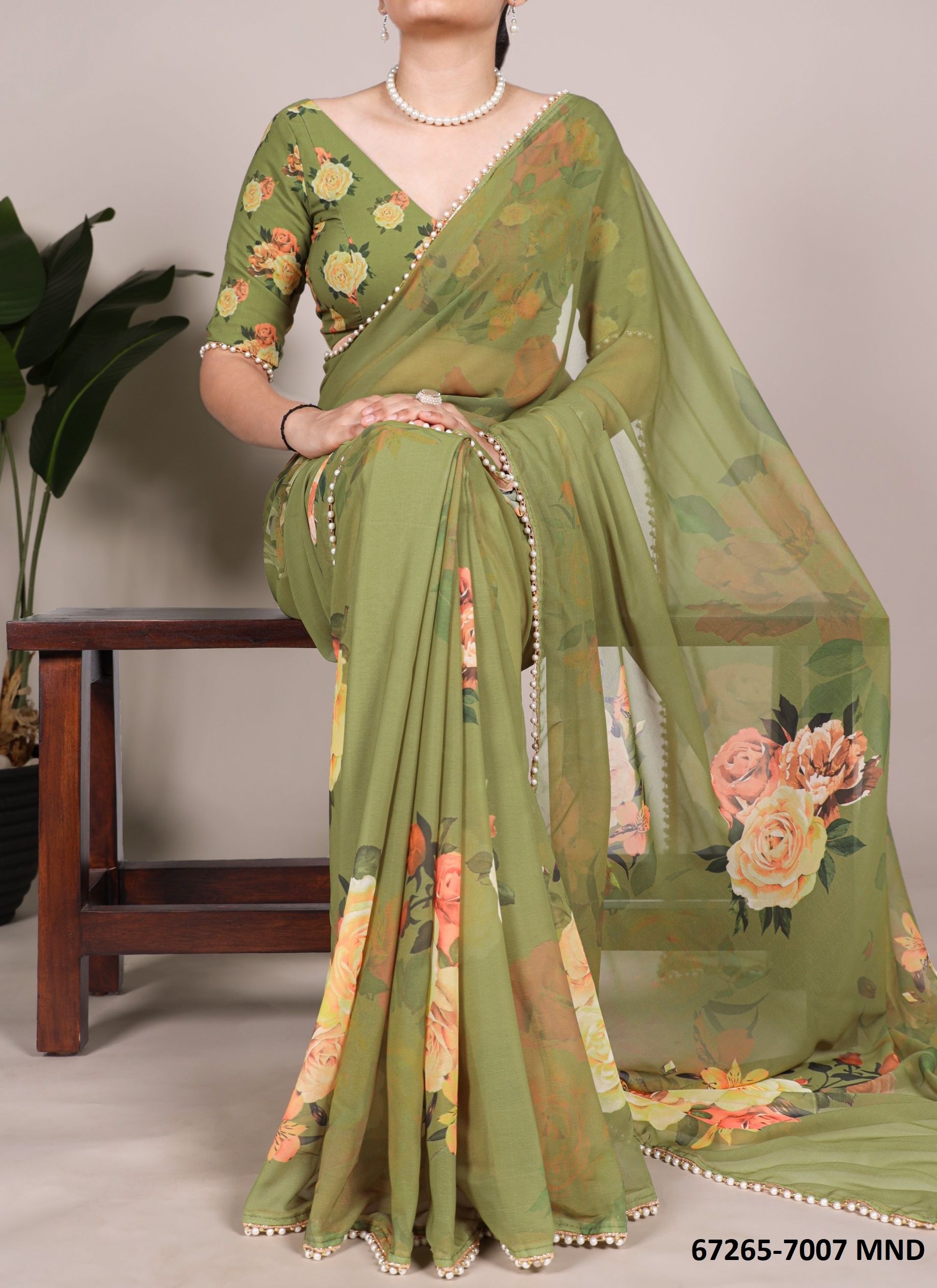 DESIGN 7007 - Catalog # 67265 (Set of 12 Sarees) DESIGN 7007 - Catalog # 67265 (Set of 12 Sarees)
