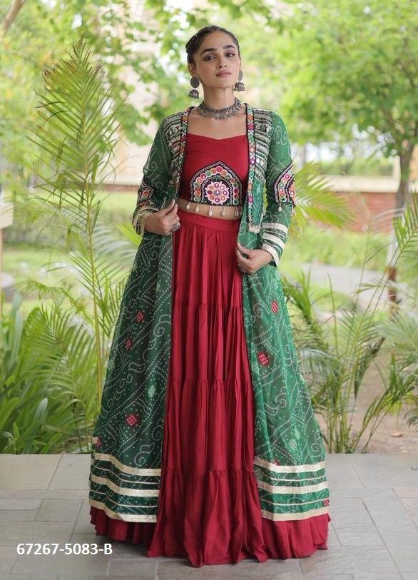 DESIGN 5083 - Catalog # 67267 (Set of 3 Readymade Lehengas) DESIGN 5083 - Catalog # 67267 (Set of 3 Readymade Lehengas)