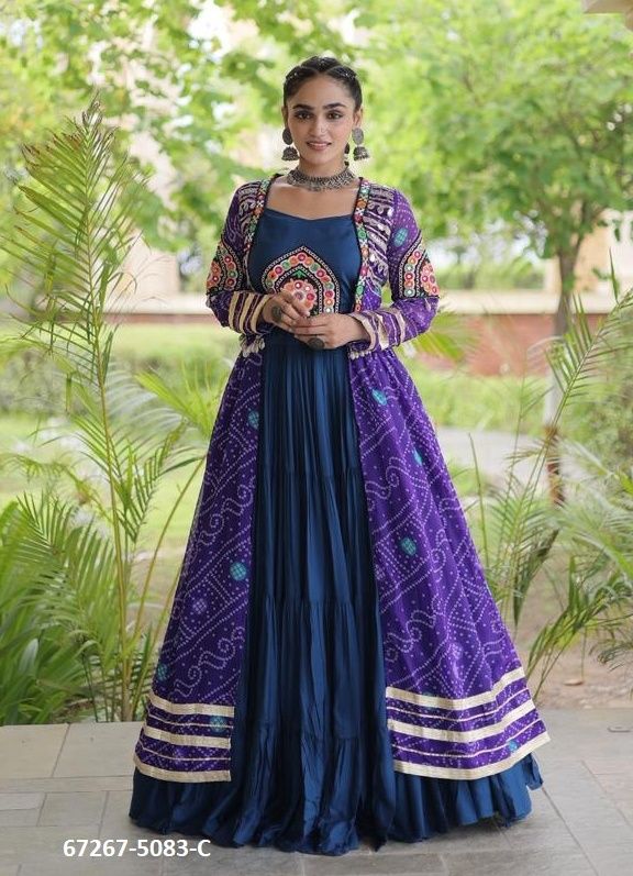 DESIGN 5083 - Catalog # 67267 (Set of 3 Readymade Lehengas) DESIGN 5083 - Catalog # 67267 (Set of 3 Readymade Lehengas)