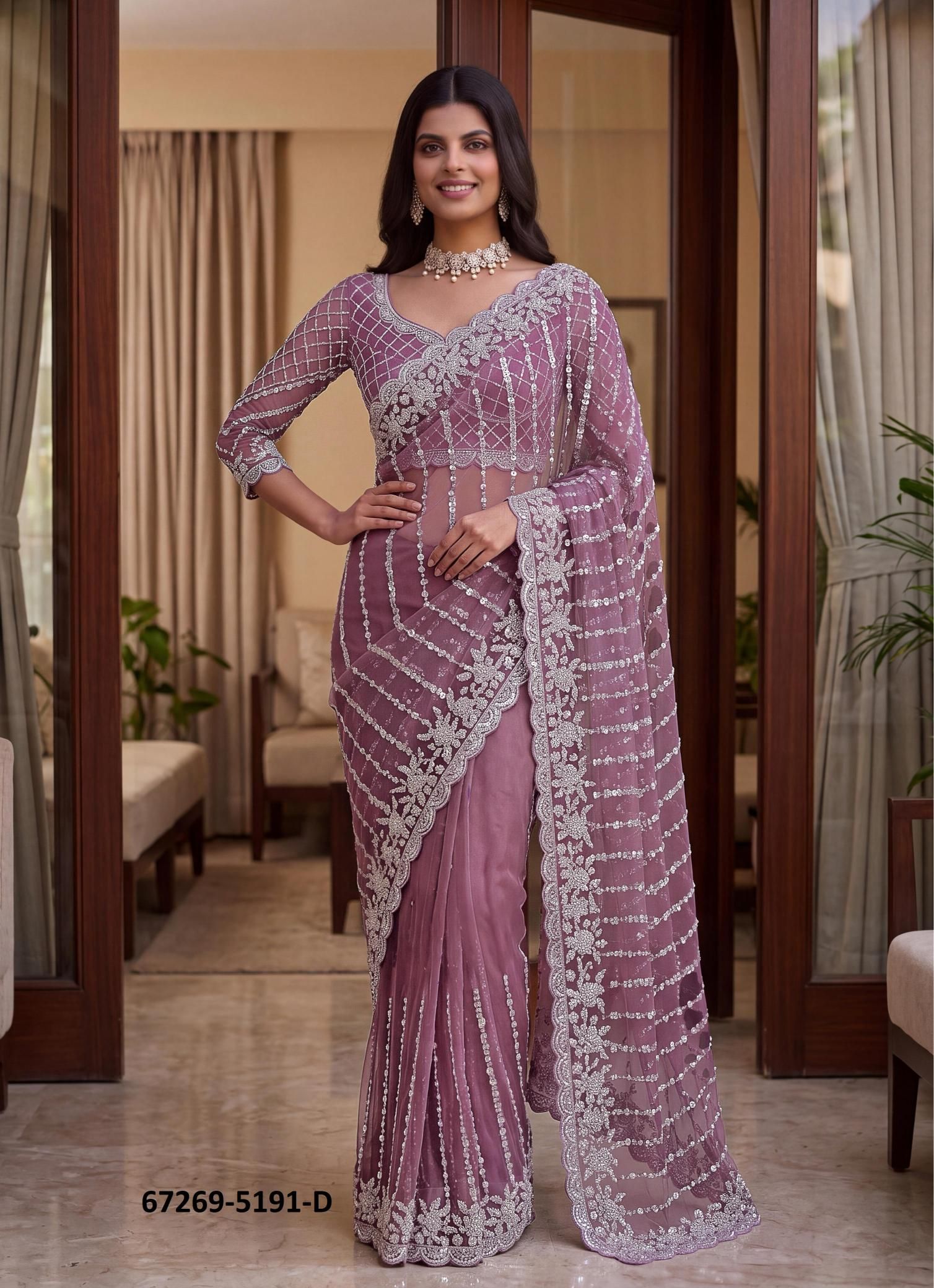 DESIGN 5191 - Catalog # 67269 (Set of 7 Sarees) DESIGN 5191 - Catalog # 67269 (Set of 7 Sarees)