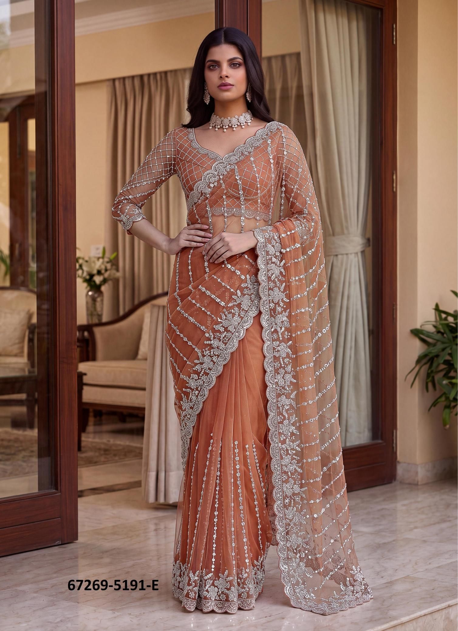 DESIGN 5191 - Catalog # 67269 (Set of 7 Sarees) DESIGN 5191 - Catalog # 67269 (Set of 7 Sarees)
