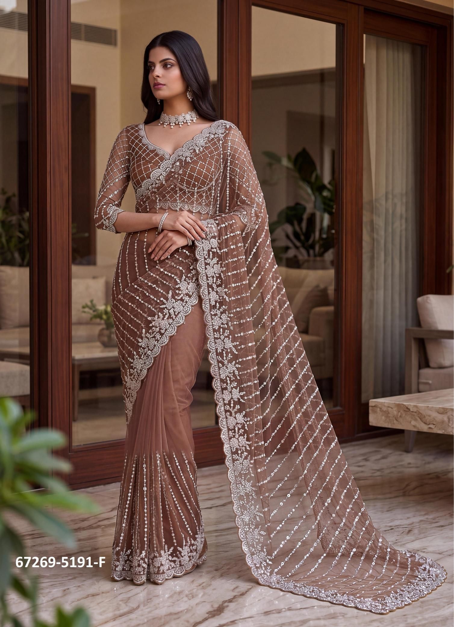 DESIGN 5191 - Catalog # 67269 (Set of 7 Sarees) DESIGN 5191 - Catalog # 67269 (Set of 7 Sarees)